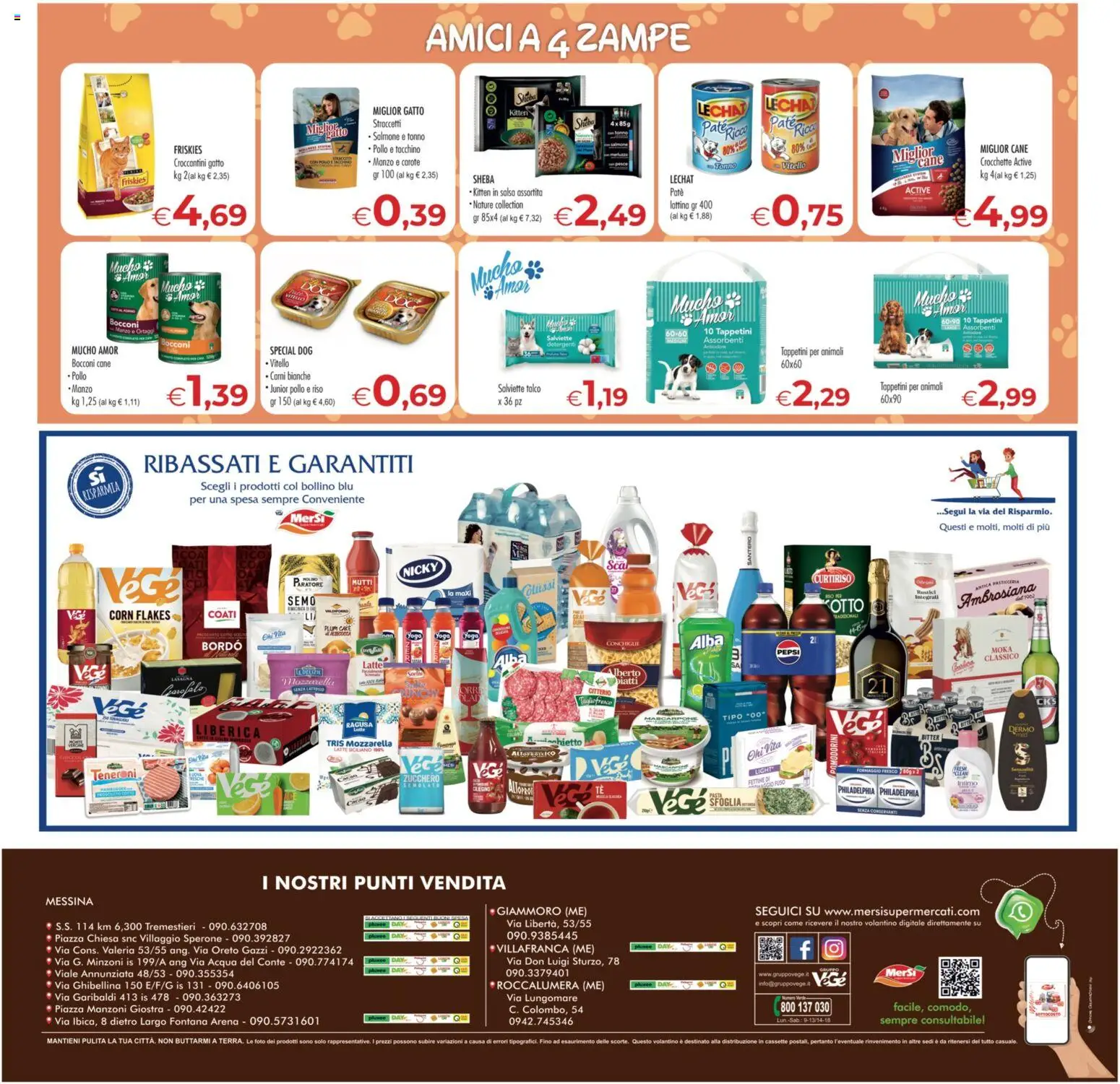 Volantino MerSi Supermercati del 07/10/2026 | Pagina: 16 | Prodotti: Paté, Vitello, Mutti, Assorbenti