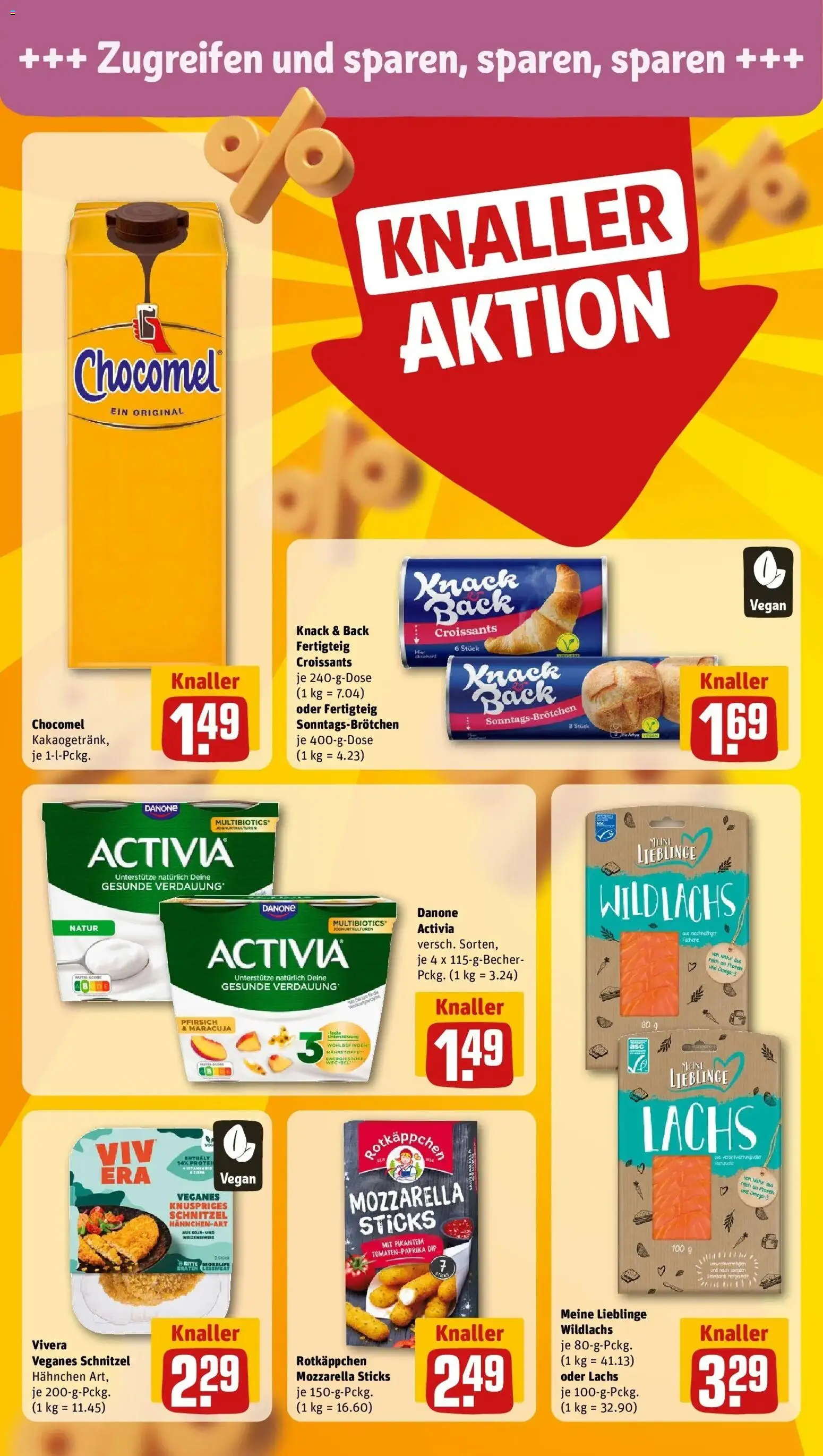 Rewe Prospekt Habichtswald/Ehlen	 – gültig ab 02.03.2026 | Seite: 14 | Produkte: Activia, Danone activia, Chocomel, Rotkäppchen