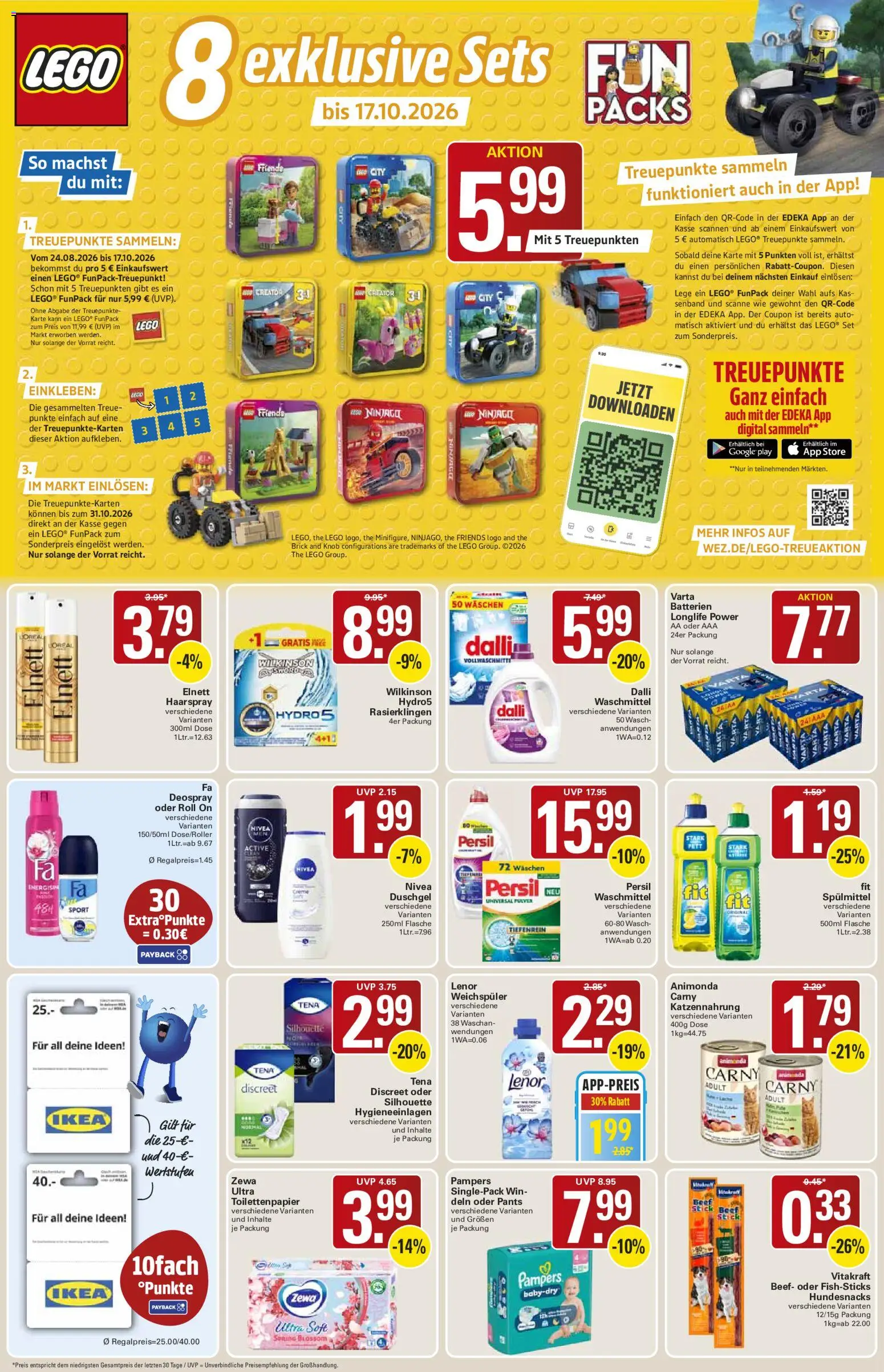 WEZ Prospekt – gültig ab 31.08.2026 | Seite: 14 | Produkte: Creme, Waschmittel, Deospray, Persil