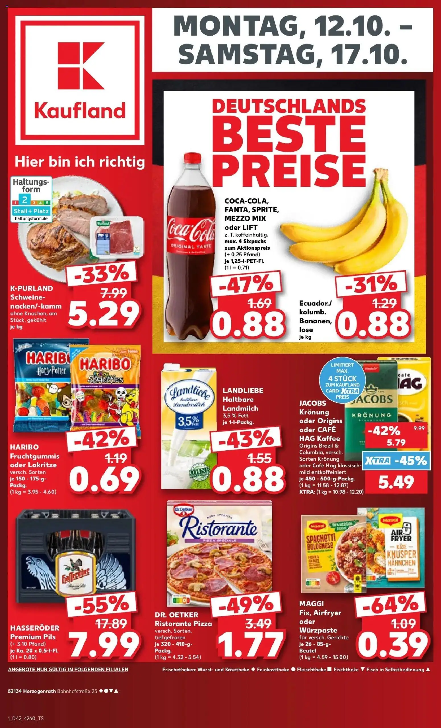 Prospekt Kaufland ab 12.10.2026 » Angebote Online zum Blättern | Seite: 5 | Produkte: Hahnchen, Maggi, Cola, Wurst