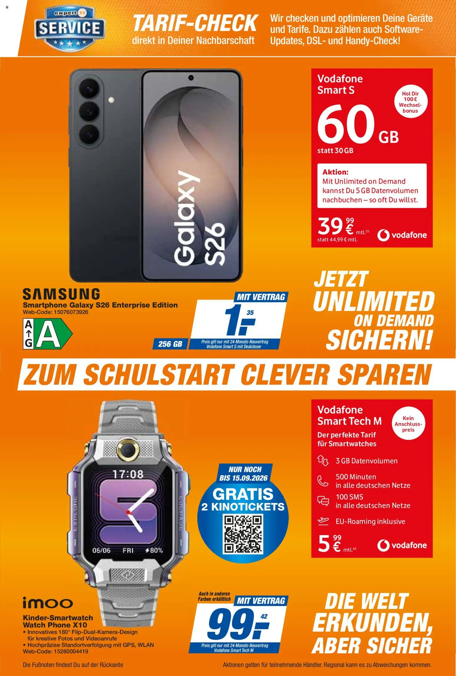 Expert Telekommunikations-Highlights im September – gültig ab 01.09.2026 | Seite: 17 | Produkte: Samsung, Smartphone