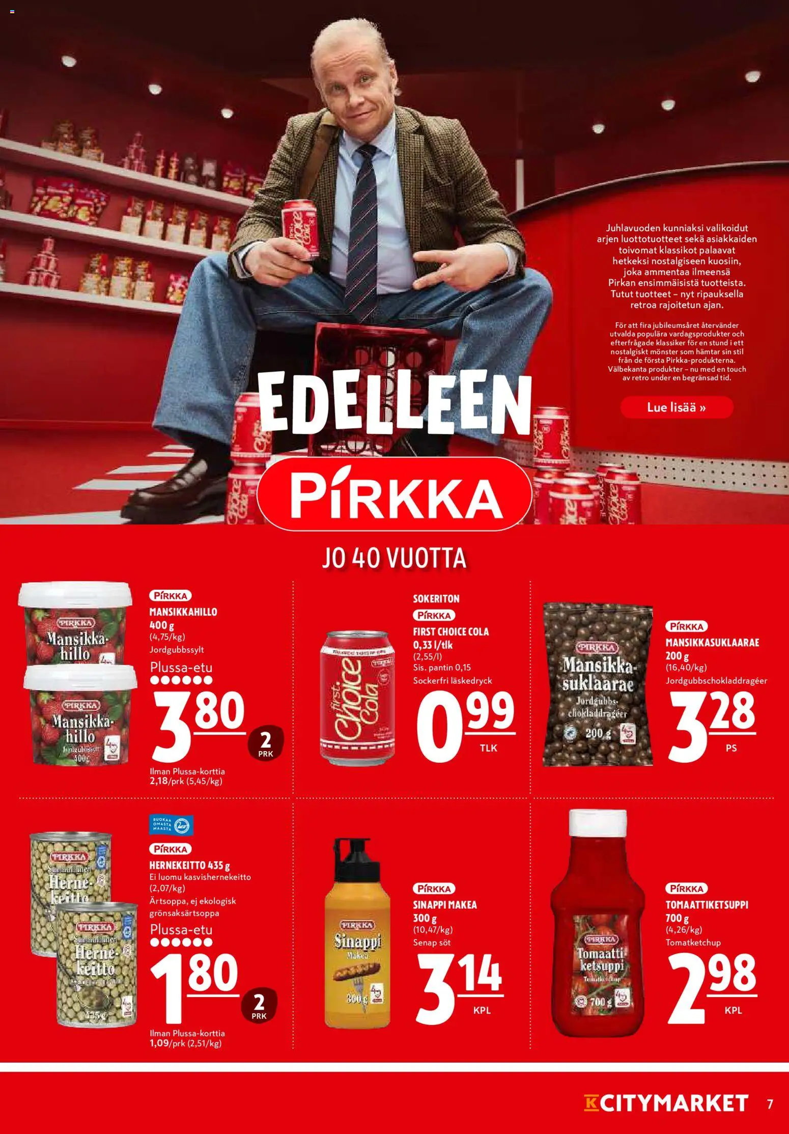 K-Citymarket tarjoukset – voimassa 25.05.2026 alkaen | Sivu: 11 | Tuotteet: Sinappi, Keitto, Ketsuppi, Hernekeitto