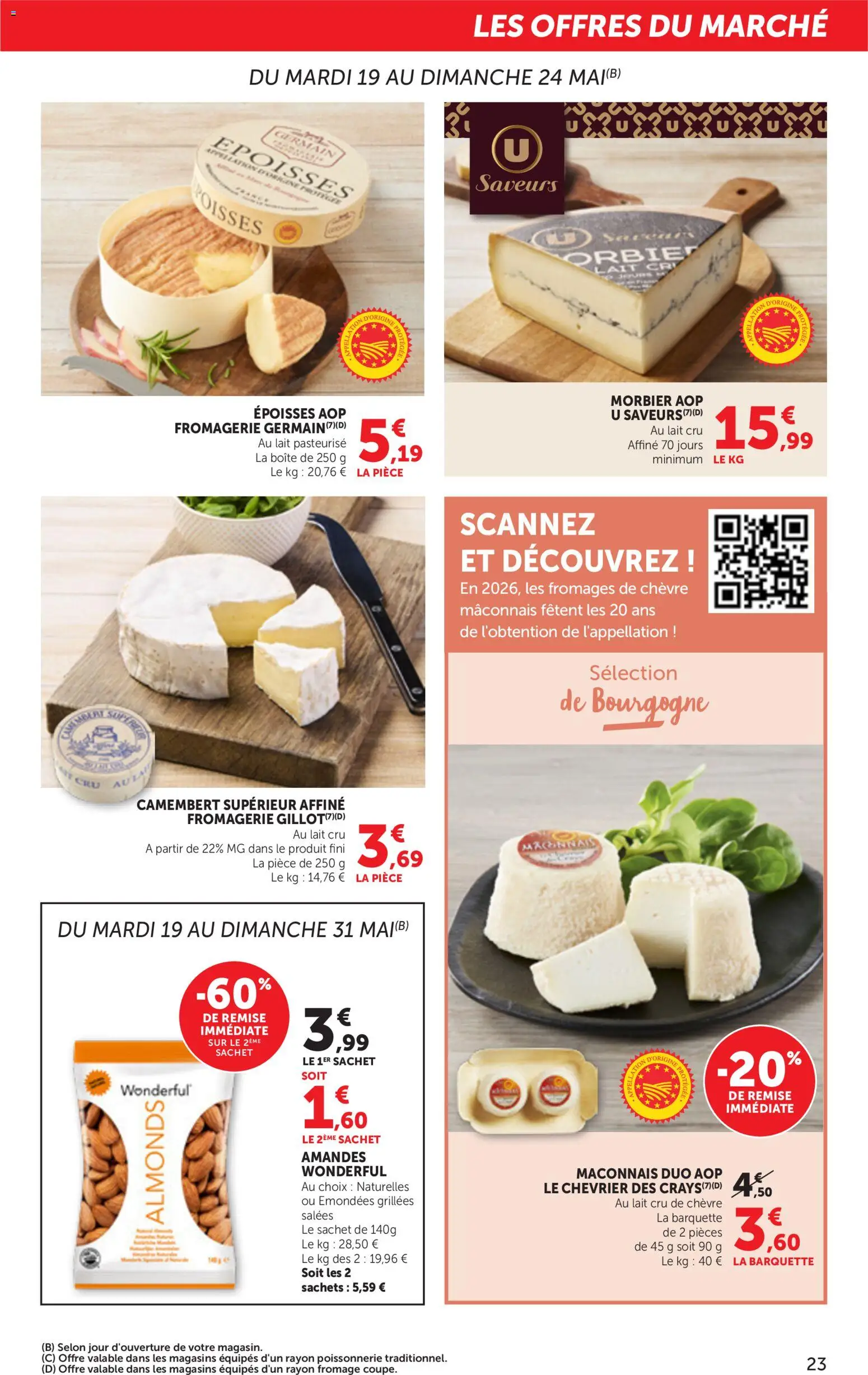 {H1} | Page: 23 | Produits: Poissonnerie, Lait, Fromage, Camembert