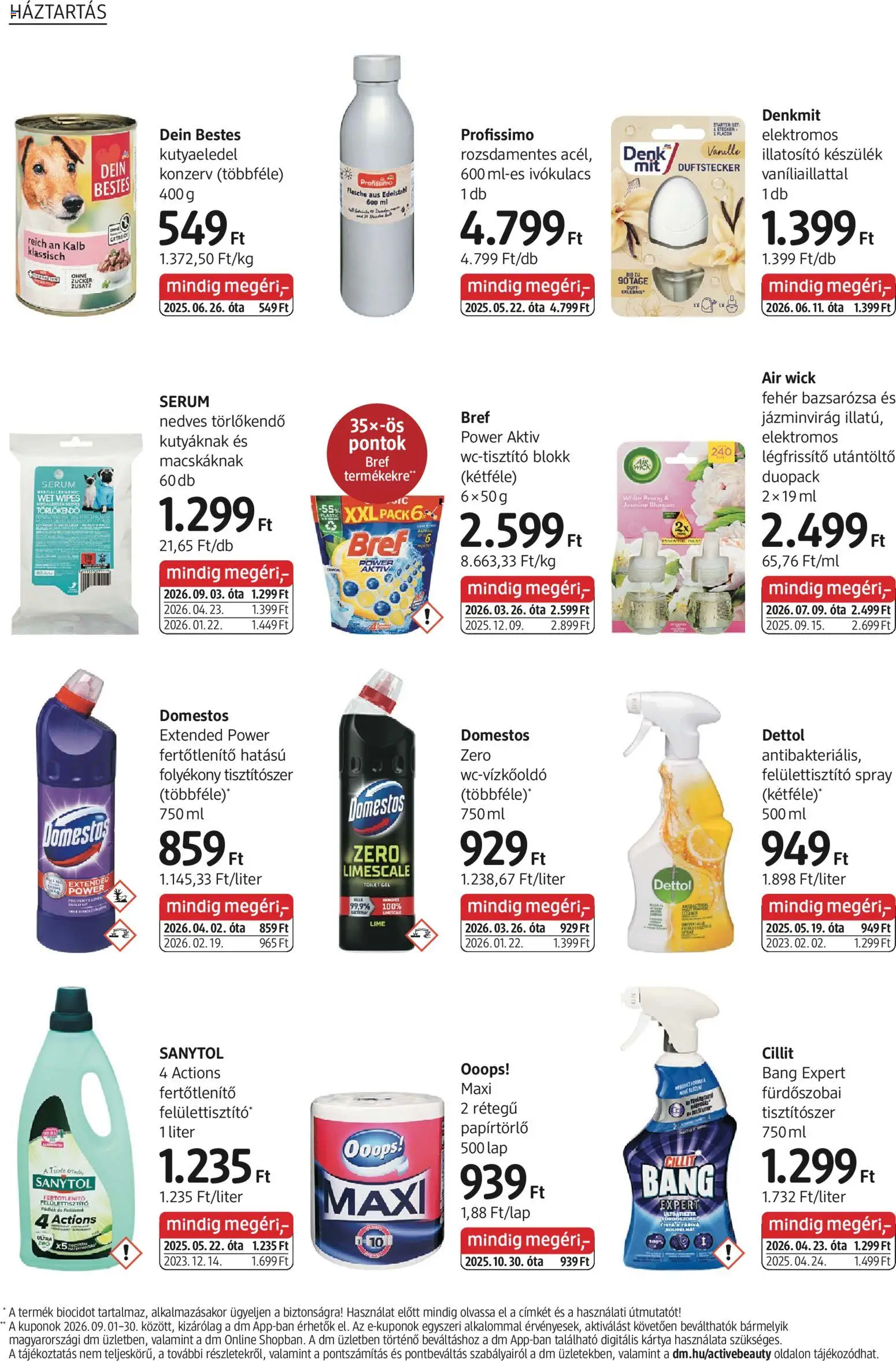 DM Drogerie Markt akciós ujság - amely érvényes a következő dátumtól: 2026.09.03. | Oldal: 22 | Termékek: Papírtörlő, Lap, Dettol, Tisztítószer