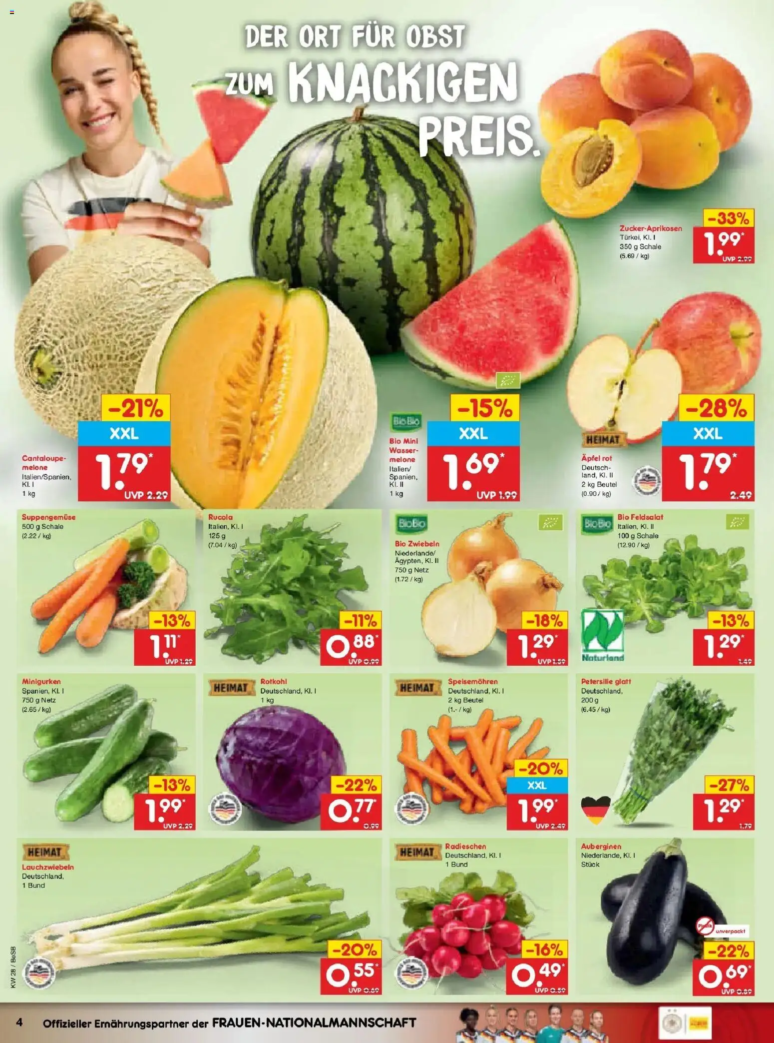 Netto Marken-Discount - Netto: Wochenangebote – gültig ab 05.07.2026 | Seite: 6 | Produkte: Zwiebeln, Wasser, Obst, Petersilie
