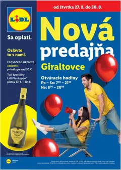Lidl leták platný od 27.08.2026