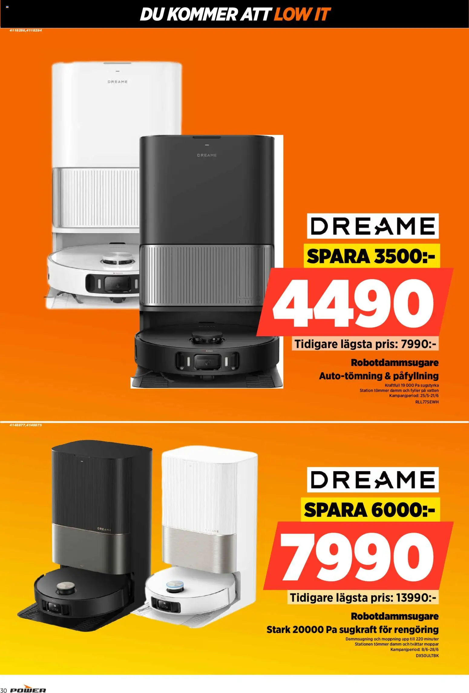 Power reklamblad aktuell från 08.06.2026 | Sida: 30 | Produkter: Robotdammsugare