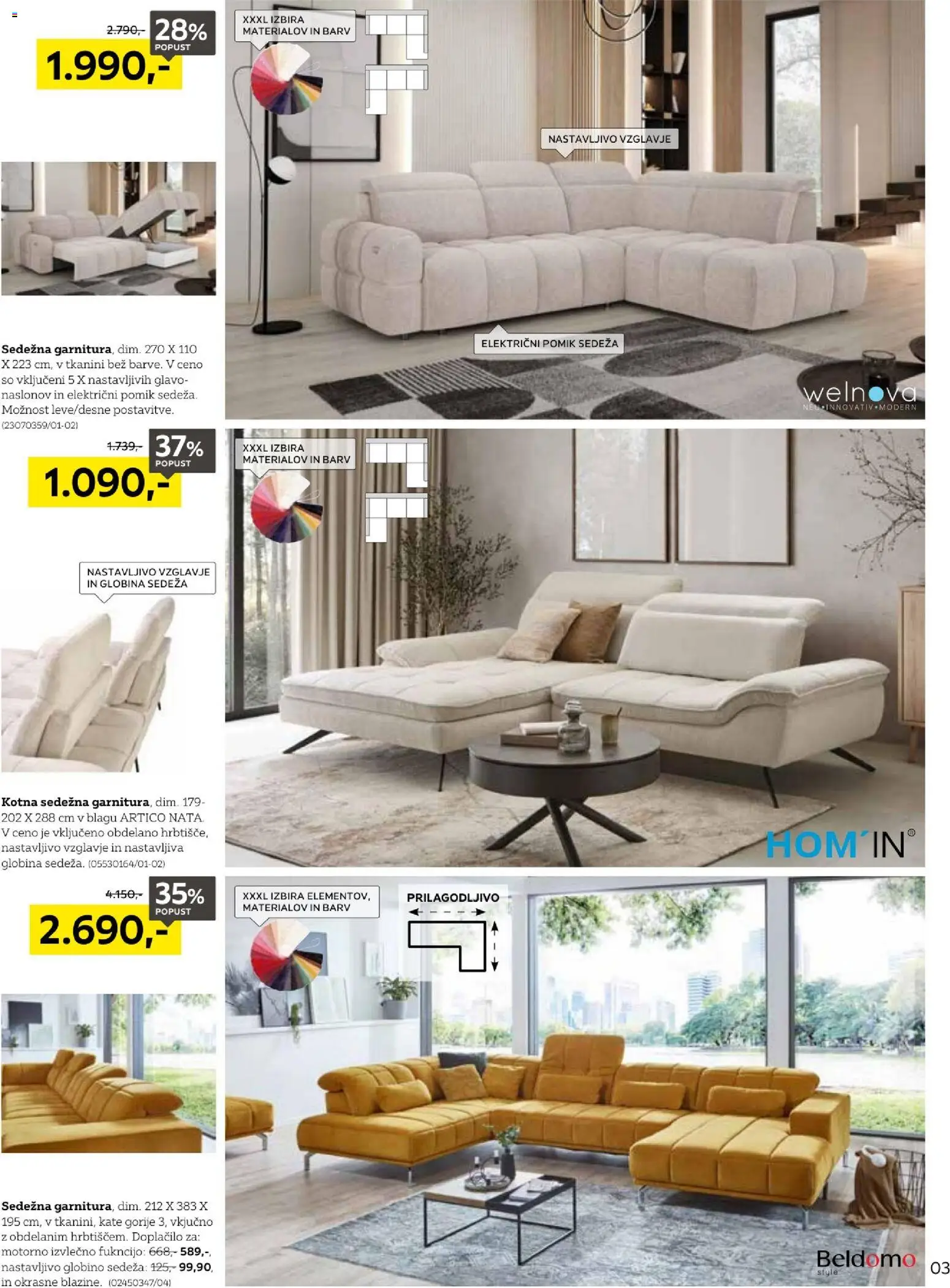 Novi XXXL Lesnina katalog ponudbe – veljaven od 31.08.2026 | Stran: 3