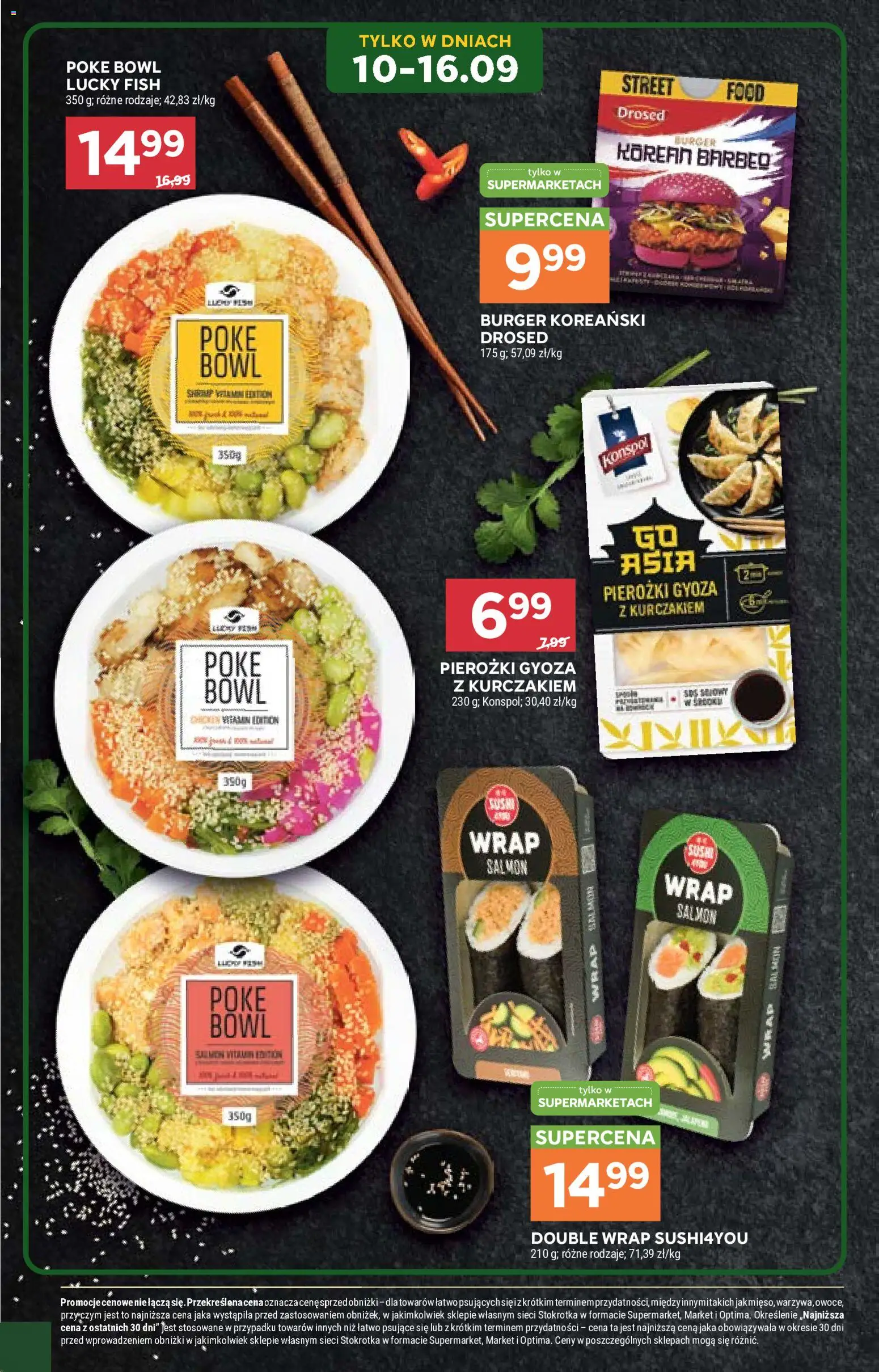 Stokrotka gazetka - Azja od Kuchni od 03.09.2026 | Strona: 11 | Produkty: Stokrotka, Gyoza, Burger, Pierożki gyoza