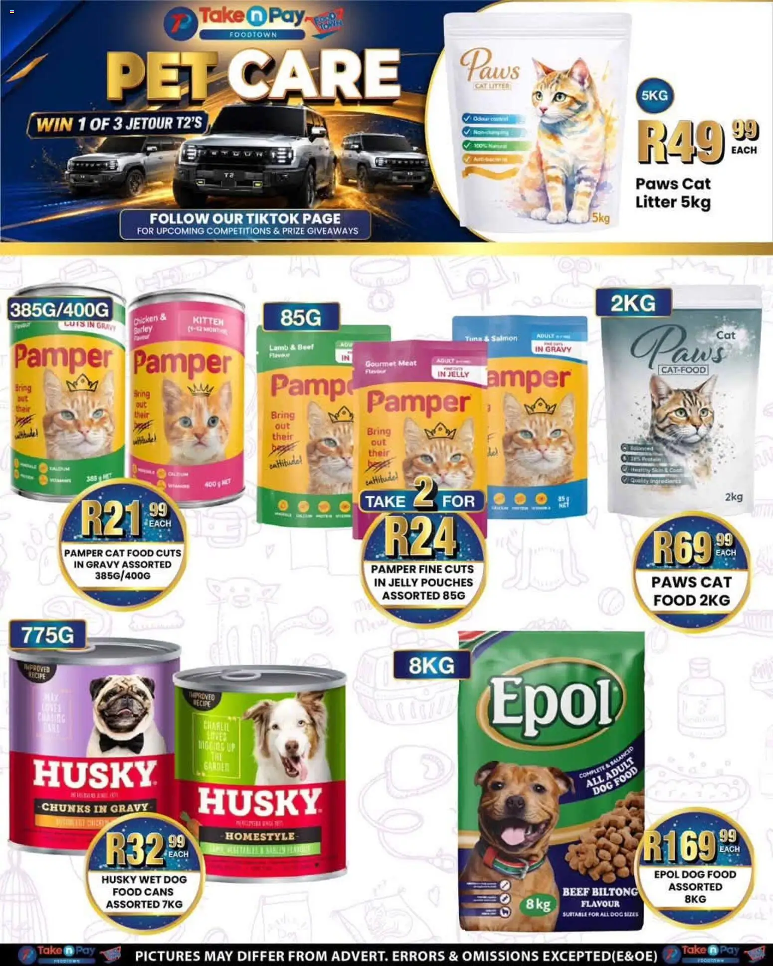 New Take n Pay catalogue – valid from 06/07/2026 | Page: 40 | Products: Chicken, Beef, Dog food, Cat litter