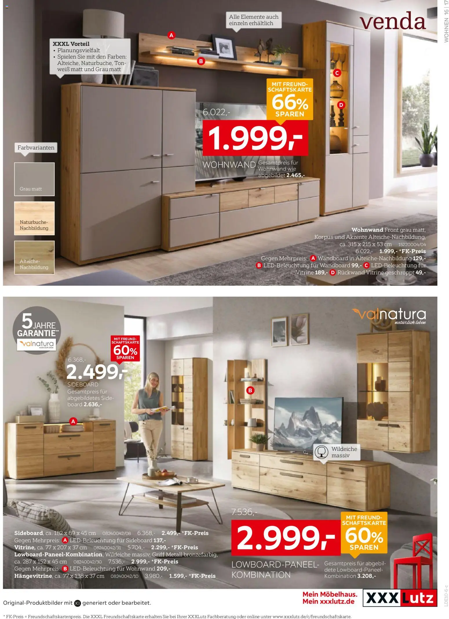 XXXLutz Prospekt – gültig ab 10.10.2026 | Seite: 21 | Produkte: Sideboard, Wohnwand, Wandboard, Vitrine