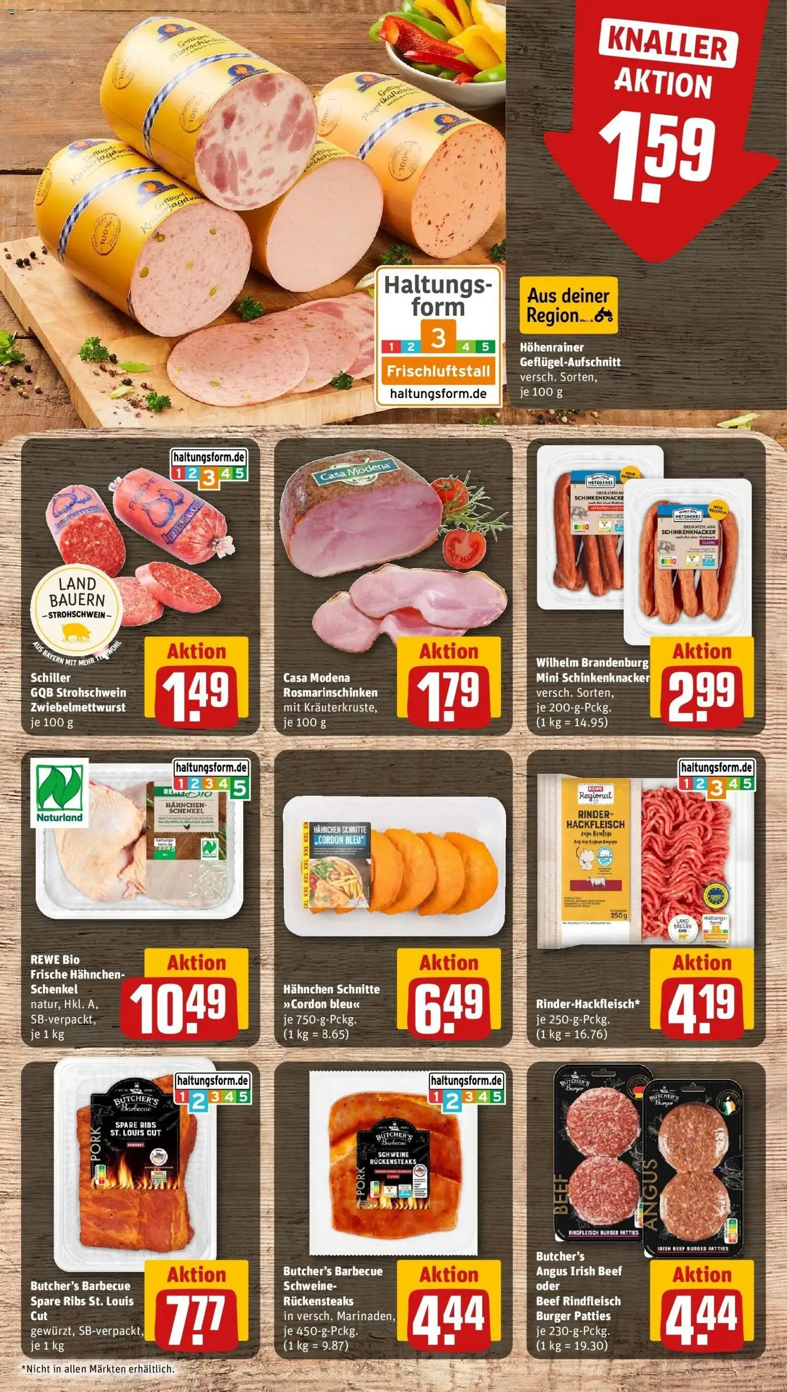 Rewe Prospekt Riedering – gültig ab 06.07.2026 | Seite: 7 | Produkte: Hahnchen, Burger, Rindfleisch, Hackfleisch