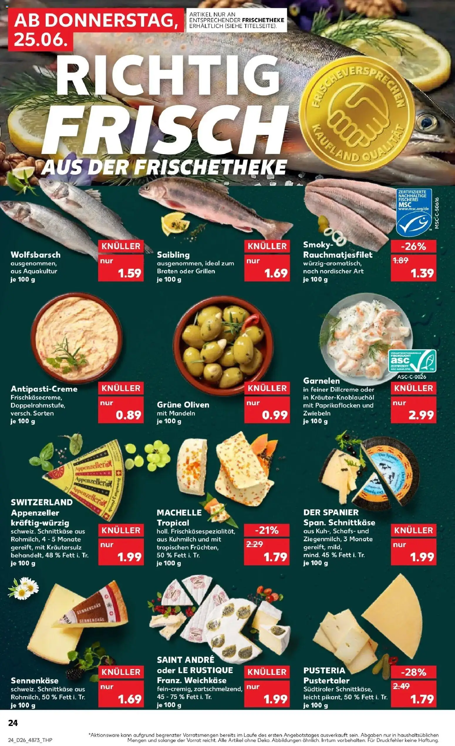 Kaufland Prospekt Würzburg – gültig ab 22.06.2026 | Seite: 33 | Produkte: Garnelen, Mandeln, Zwiebeln