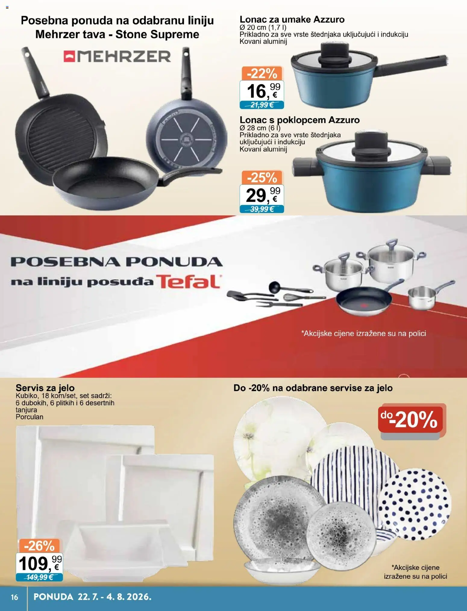 KTC katalog | vrijedi od 22.07.2026 | Stranica: 16 | Proizvodi: Tava, Lonac
