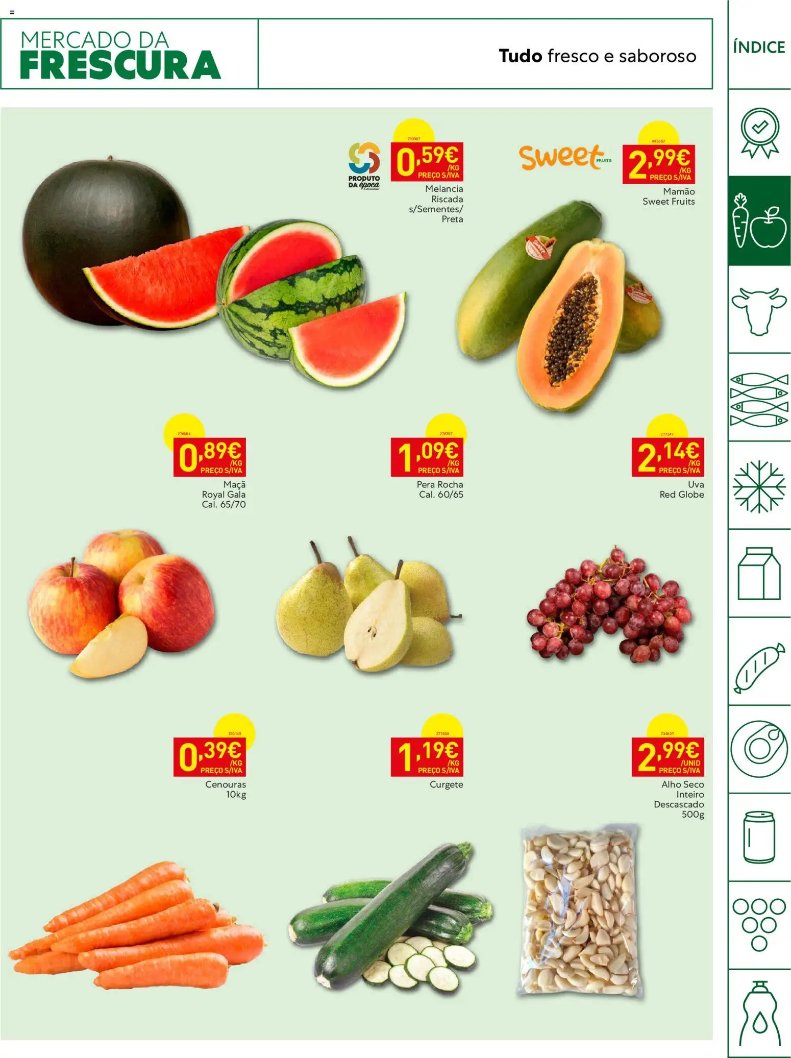 Recheio Horeca │ válido de 01/09/2026 | Página: 5 | Produtos: Maça, Melancia, Alho, Mamão