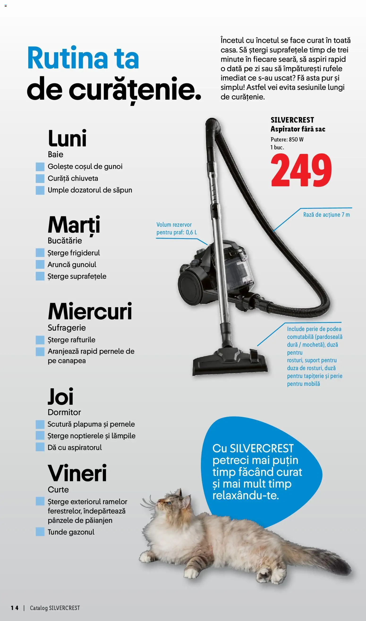Noul catalog Lidl – valabil de la 30.03.2026 | Pagină: 14 | Produse: Aspirator, Perie, Pardoseală, Săpun