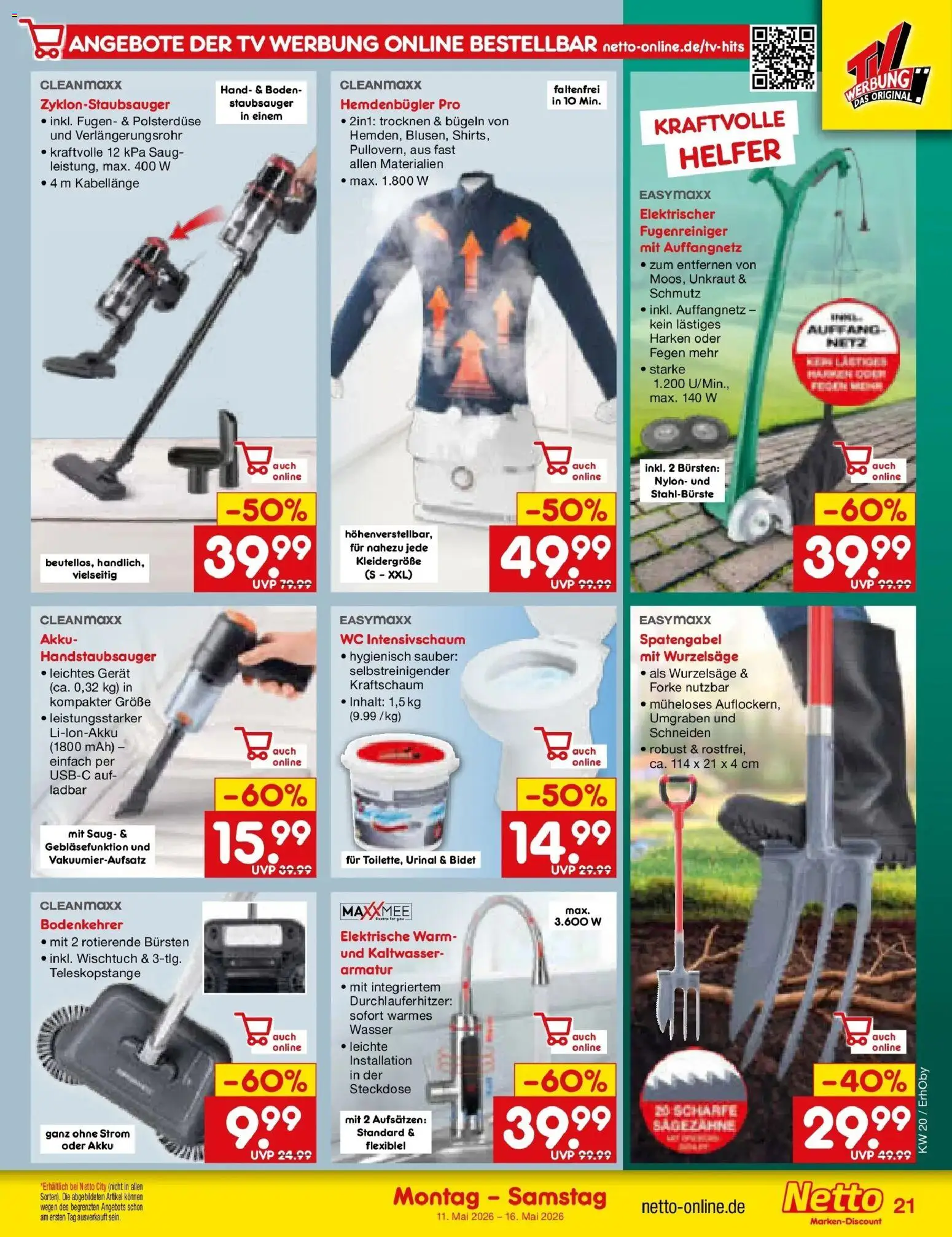 Netto Marken-Discount Prospekt Ergolding	 – gültig ab 10.05.2026 | Seite: 30 | Produkte: Steckdose, Armatur, Wasser, TV