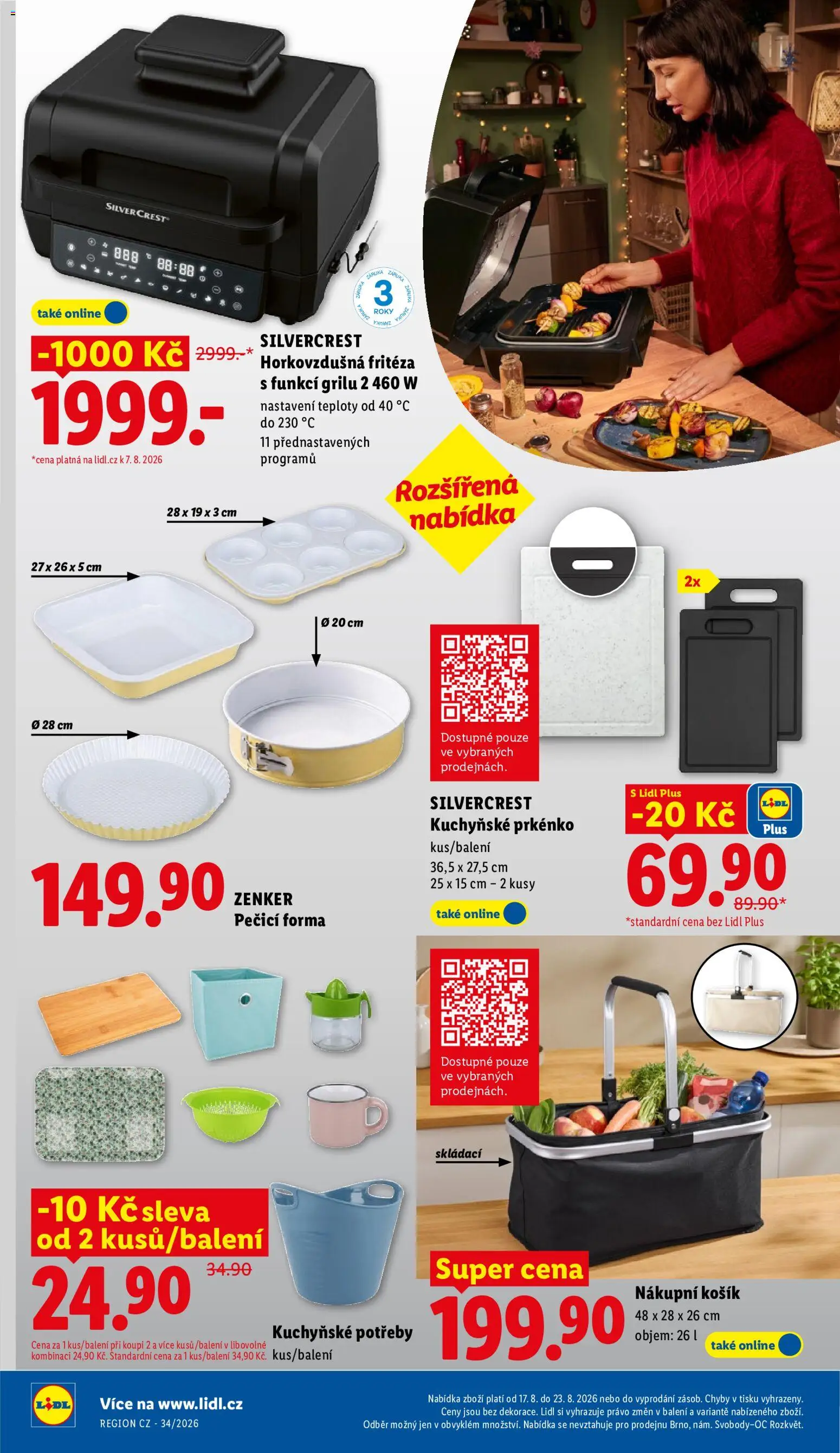 Lidl leták od 17.08.2026 | Strana: 42 | Produkty: Forma, Fritéza, Prkénko, Horkovzdušná fritéza