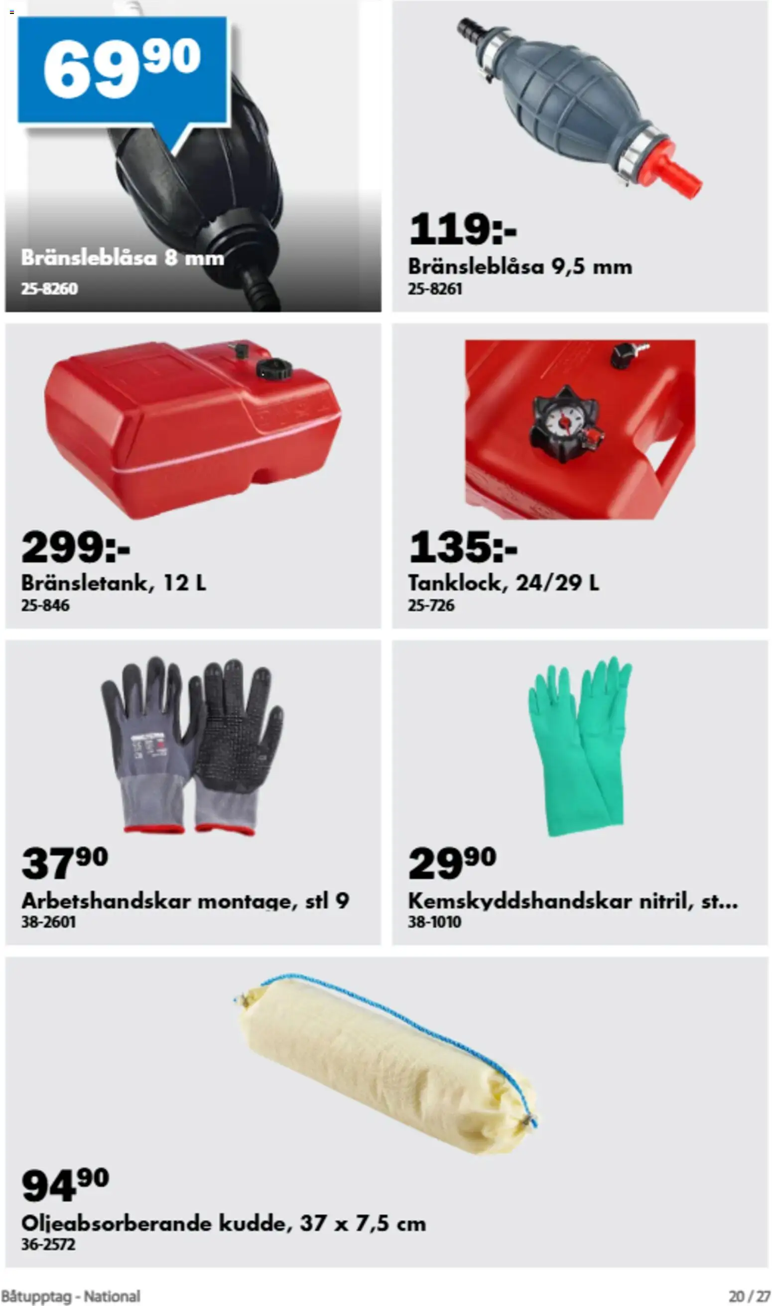 Biltema reklamblad aktuell från 01/09/2026 | Sida: 3 | Produkter: Arbetshandskar