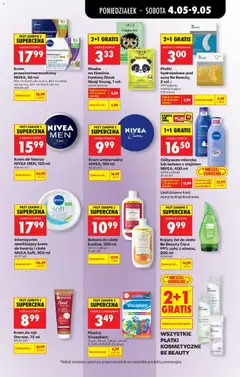 Pogląd oferty "Krem przeciwzmarszczkowy NIVEA, 50 ml, 55+ na dzień lub na noc, 45+ na dzień lub na noc, 65+ na dzień lub noc" - ważna od 04.05.2026 | Strona: 63