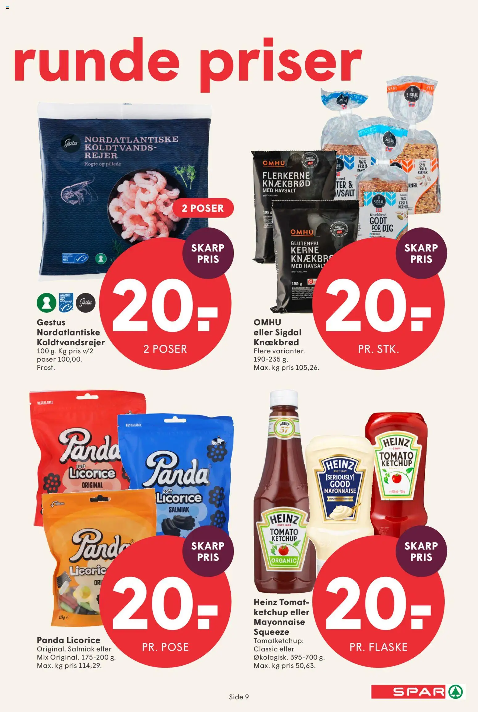 Spar tilbudsavis – gyldig fra 17/07/2026 | Side: 10 | Produkter: Ketchup, Knækbrød, Rejer