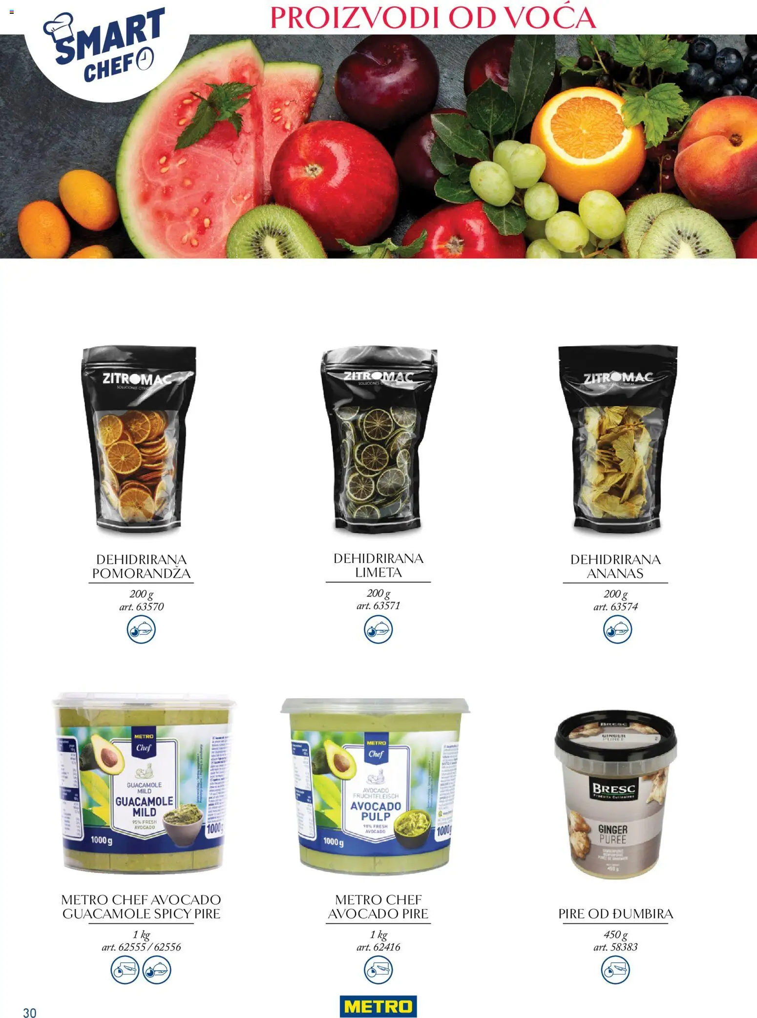 Metro katalog - važi od 24.03.2026 | Strana: 30 | Proizvode: Ananas, Limeta, Pomorandza