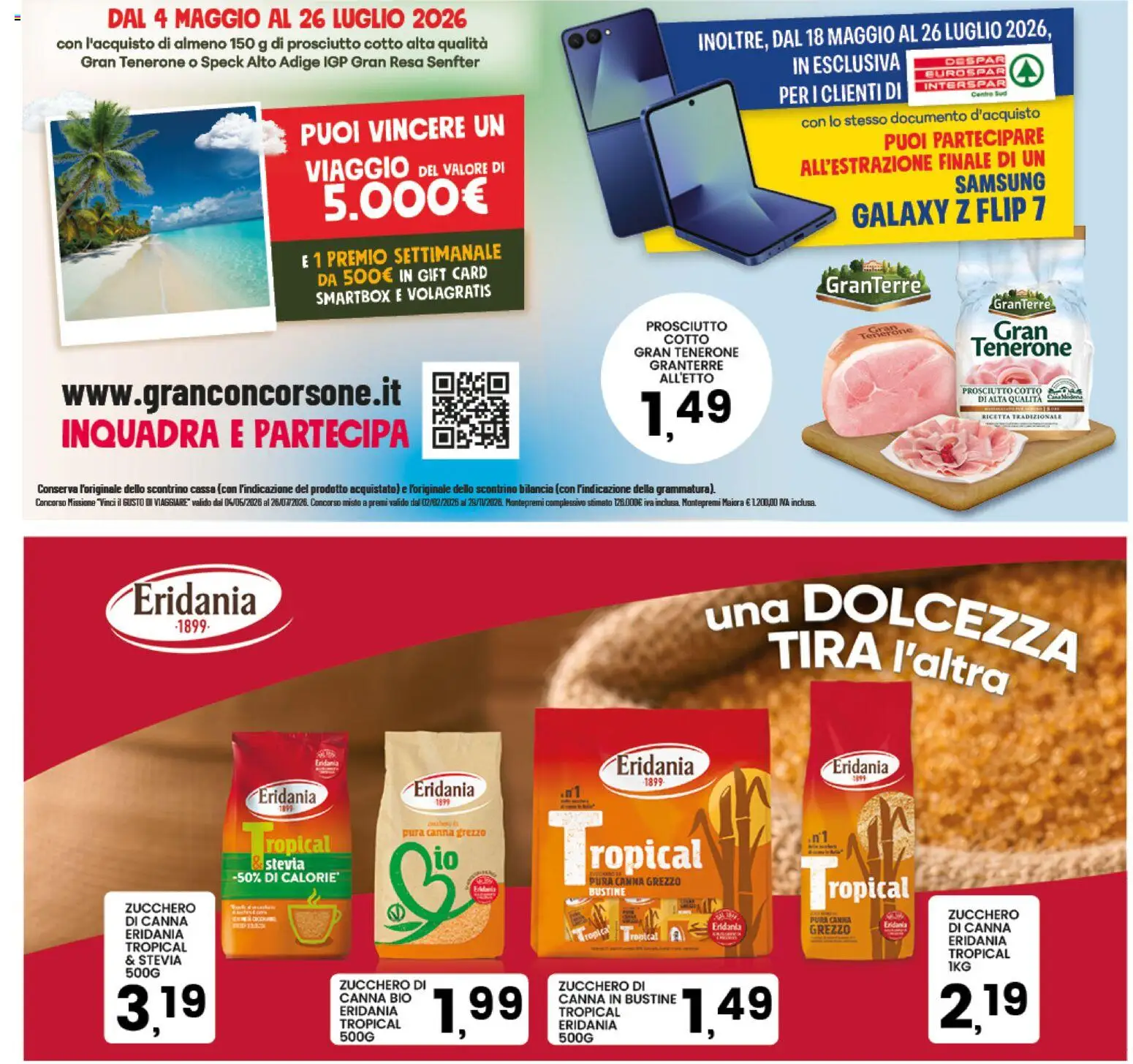 Volantino Interspar del 08.06.2026 | Pagina: 31 | Prodotti: Stevia, Zucchero, Prosciutto, Samsung