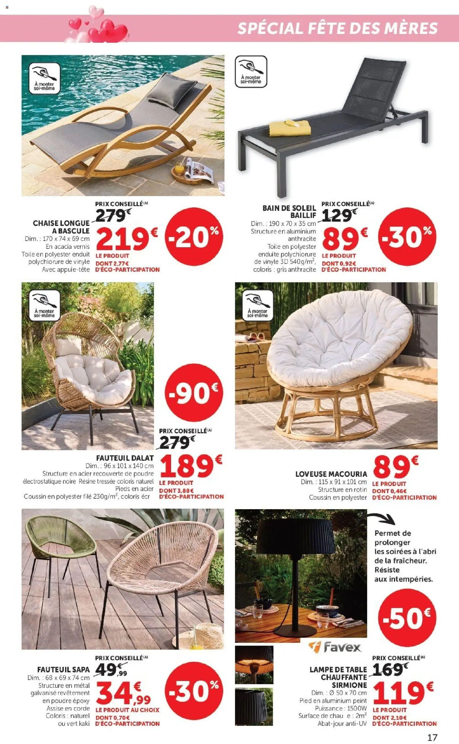 {H1} | Page: 17 | Produits: Kaki, Fauteuil, Chaise longue, Lampe