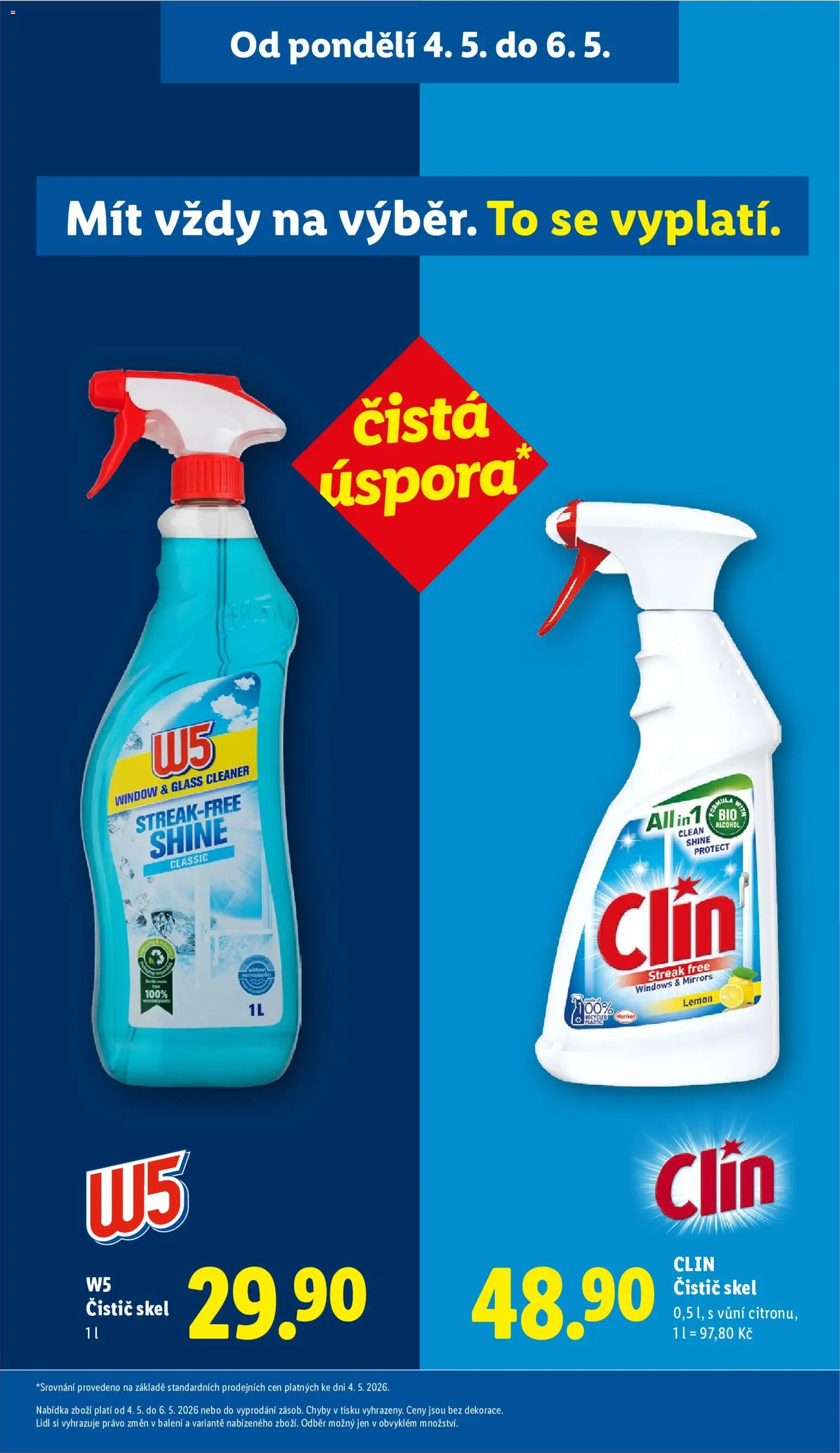Lidl leták od 06.05.2026 | Strana: 29 | Produkty: Clin, W5