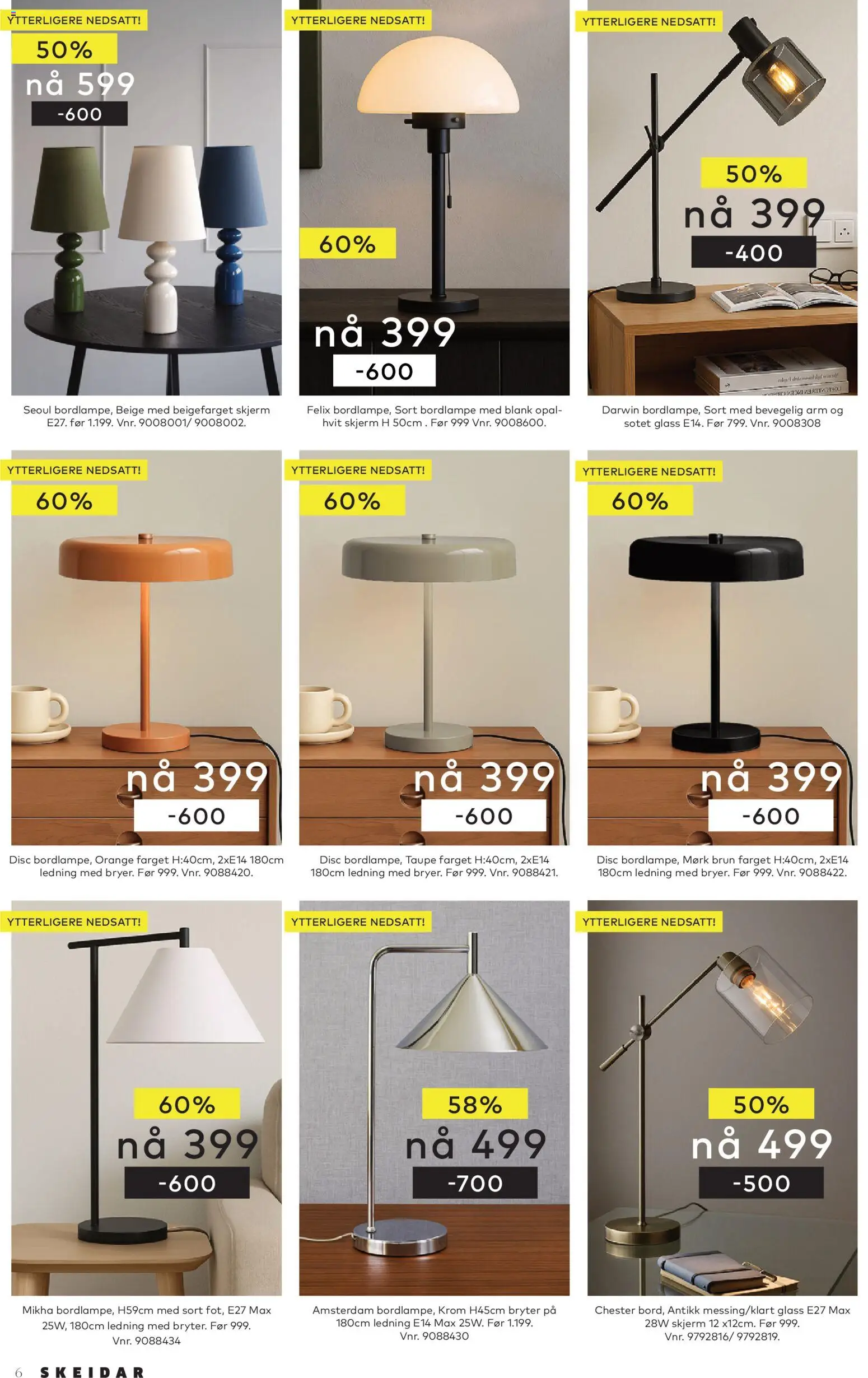 {H1} | Side: 6 | Produkter: Ledning, Skjerm, Glass, Jeux