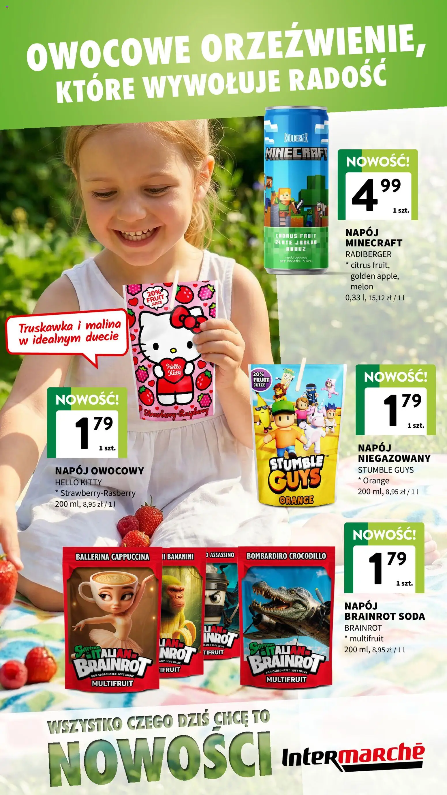 Intermarche gazetka - Nowości od 16.07.2026 | Strona: 3 | Produkty: Arbuz, Melon, Malina