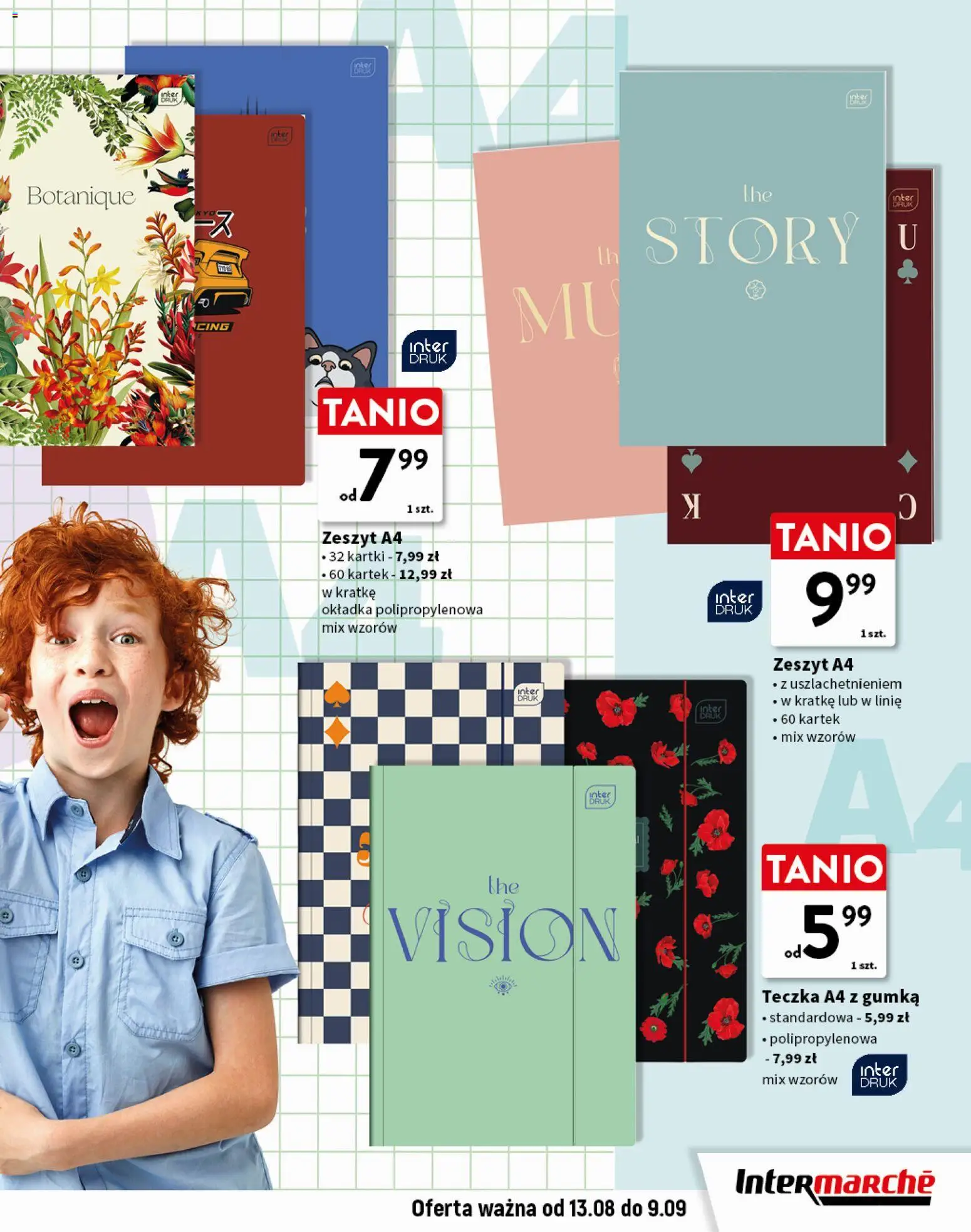Intermarche gazetka - Gotowi na szkołę od 13.08.2026 | Strona: 3 | Produkty: Zeszyt