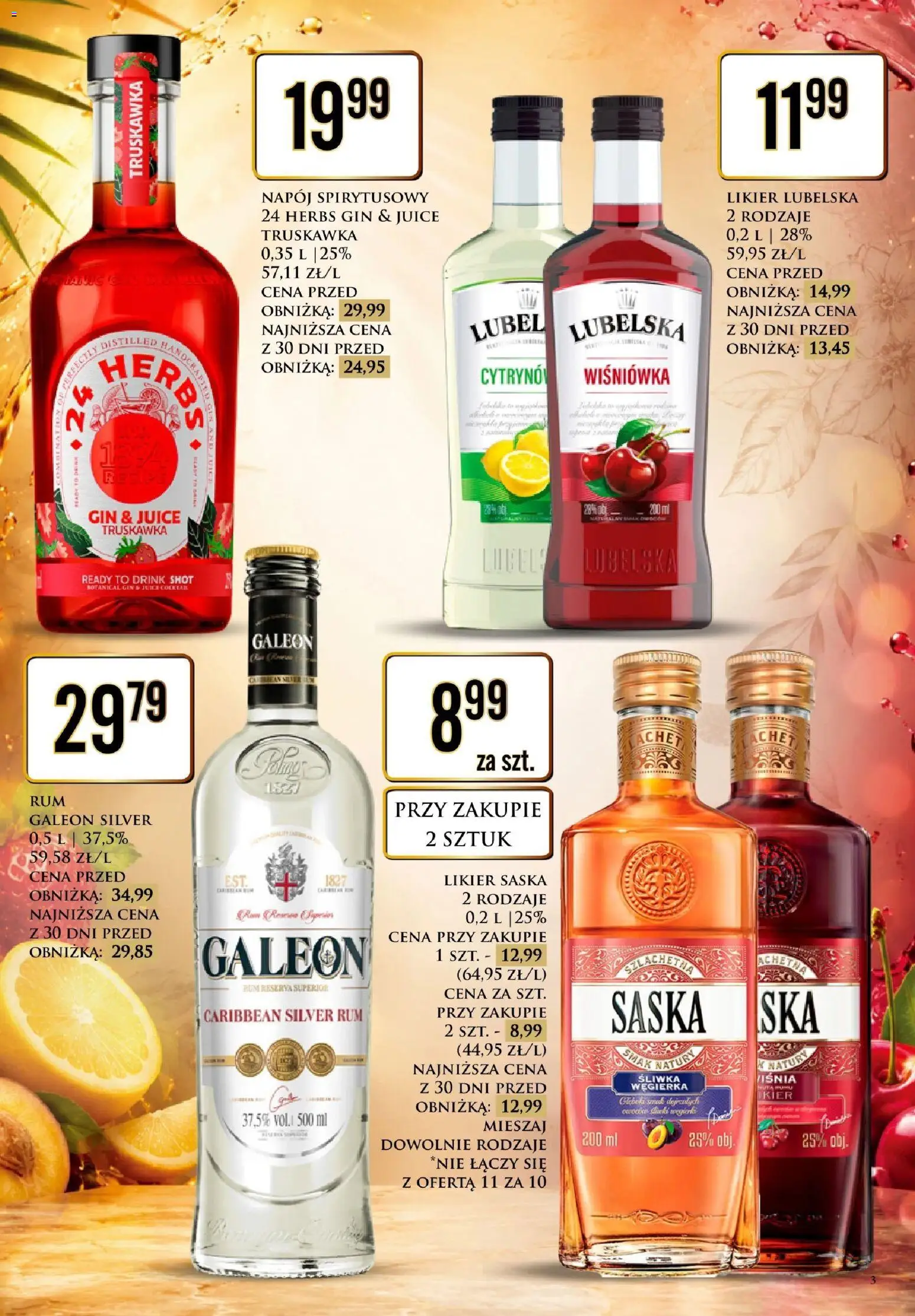 Dino gazetka alkoholowa od 17.07.2026 | Strona: 3 | Produkty: Rum, Gin