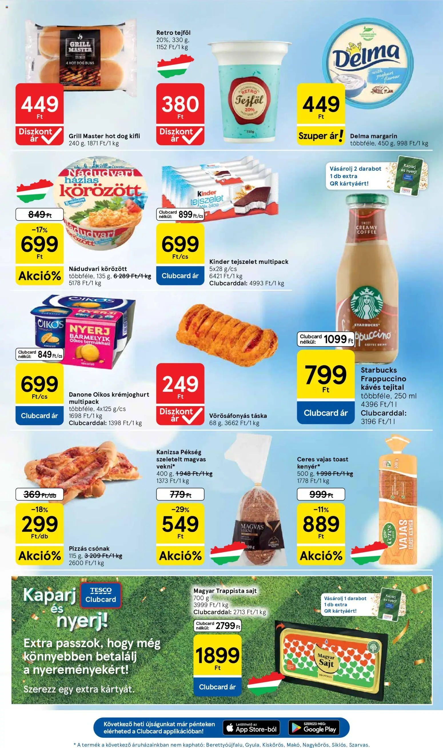 Tesco akciós ujság - amely érvényes a következő dátumtól: 21.05.2026 | Oldal: 5 | Termékek: Hot dog, Táska, Tejszelet, Tejföl