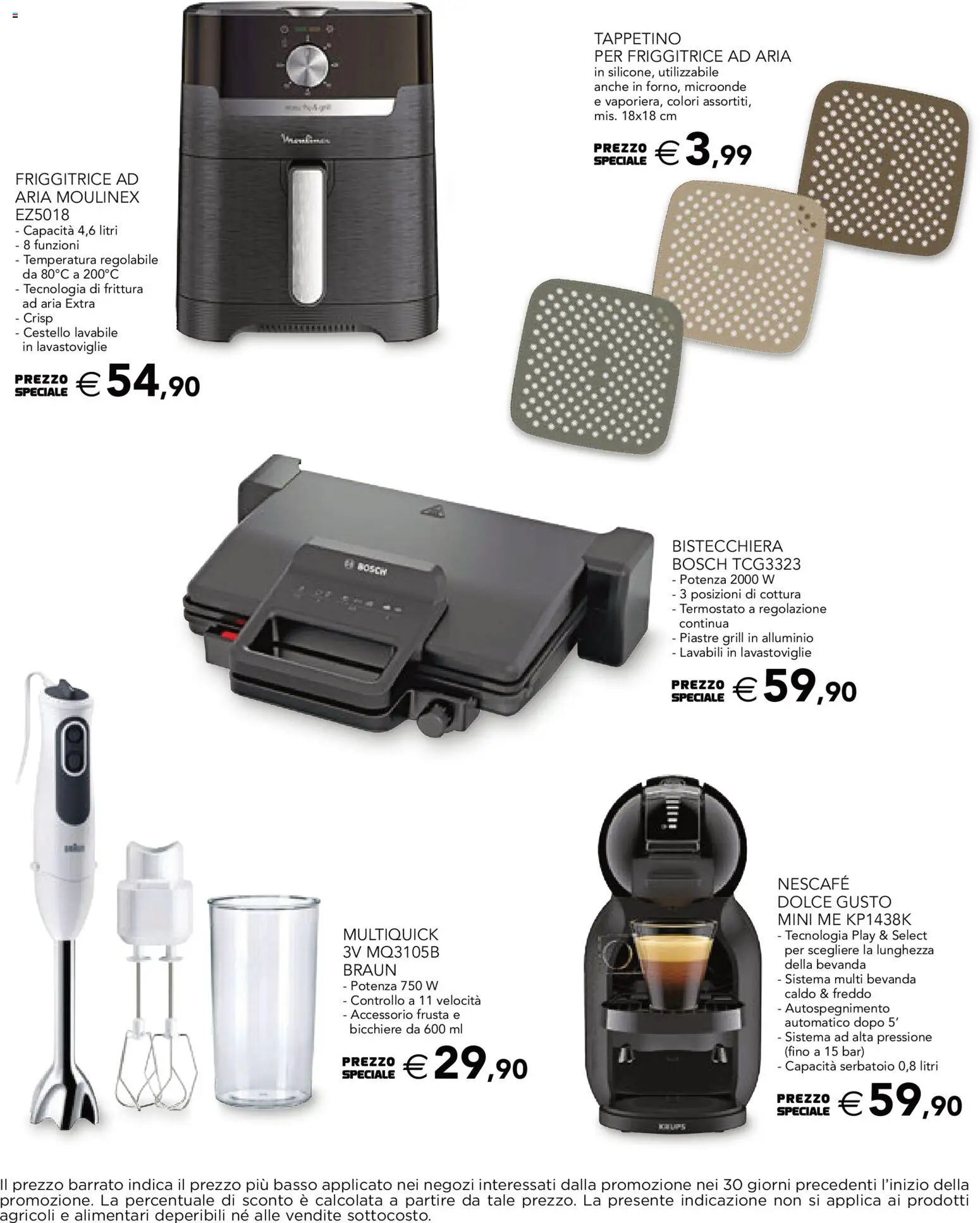 Volantino Esselunga S del 08/10/2026 | Pagina: 5 | Prodotti: Microonde, Friggitrice ad aria, Bicchiere, Alluminio
