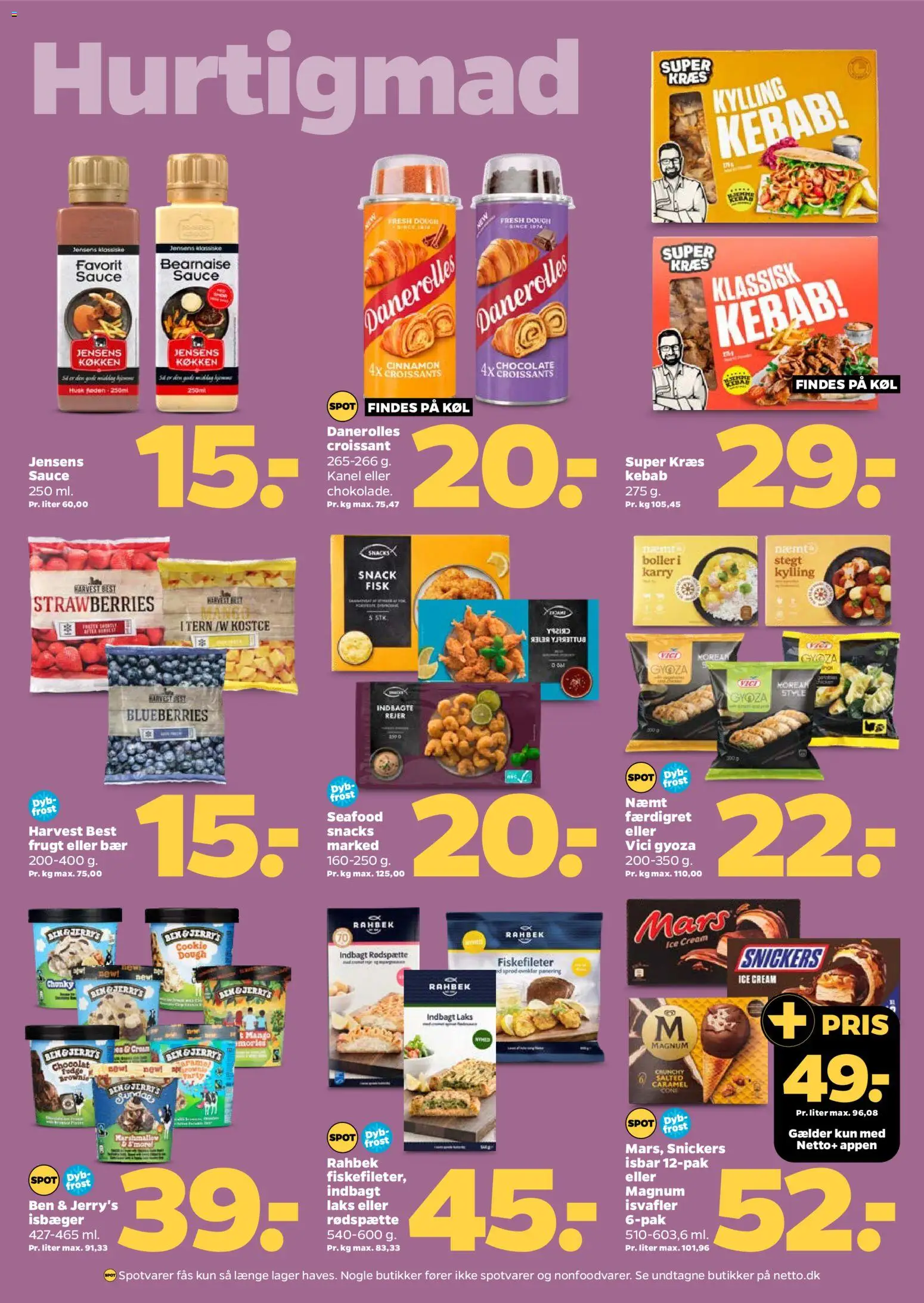 Netto tilbudsavis – gyldig fra 23.05.2026 | Side: 12 | Produkter: Kanel, Fisk, Kebab, Isvafler