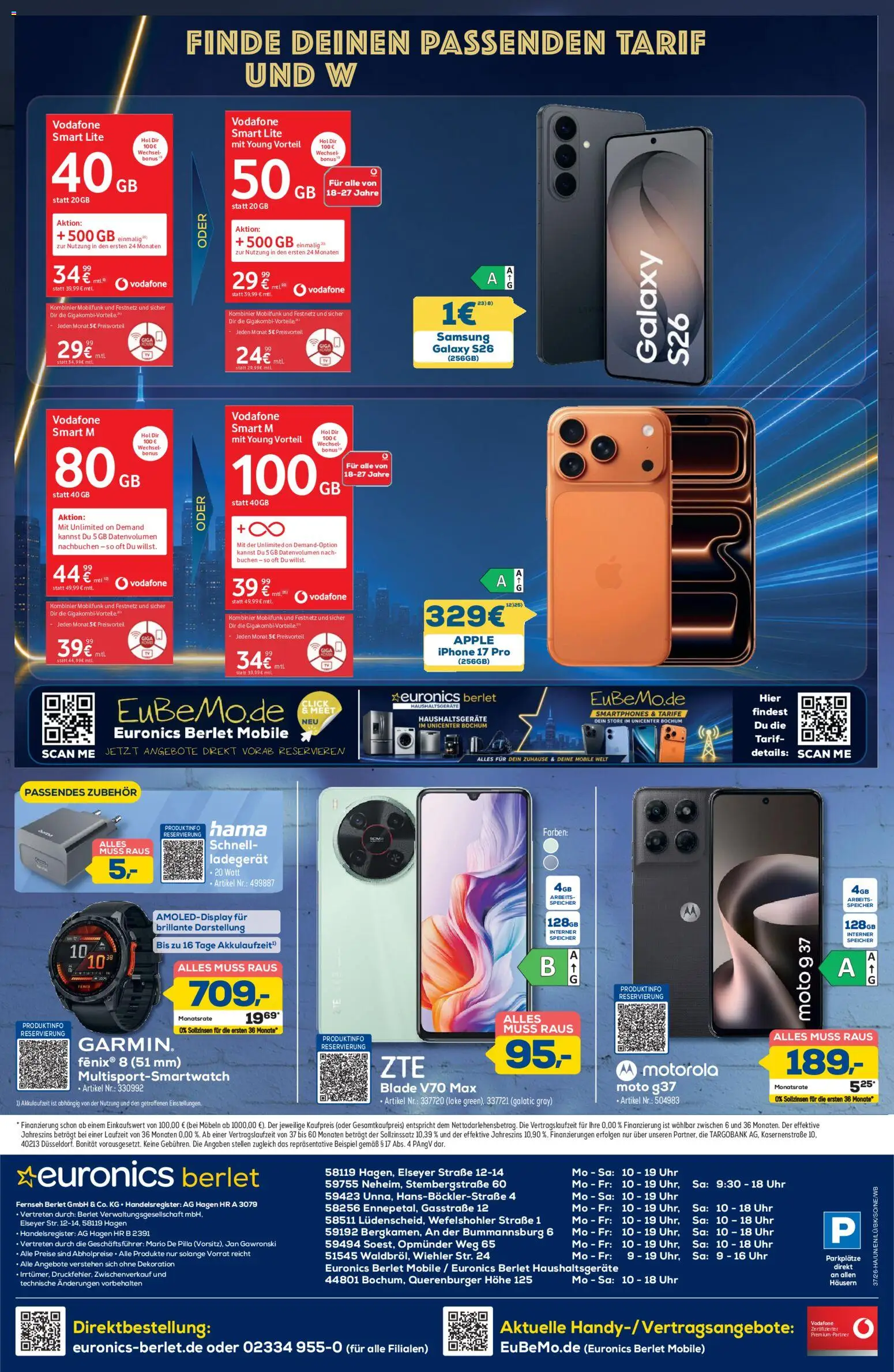 Euronics Prospekt Berlet – gültig ab 03.09.2026 | Seite: 8 | Produkte: Samsung, Smartphones, Iphone, Apple