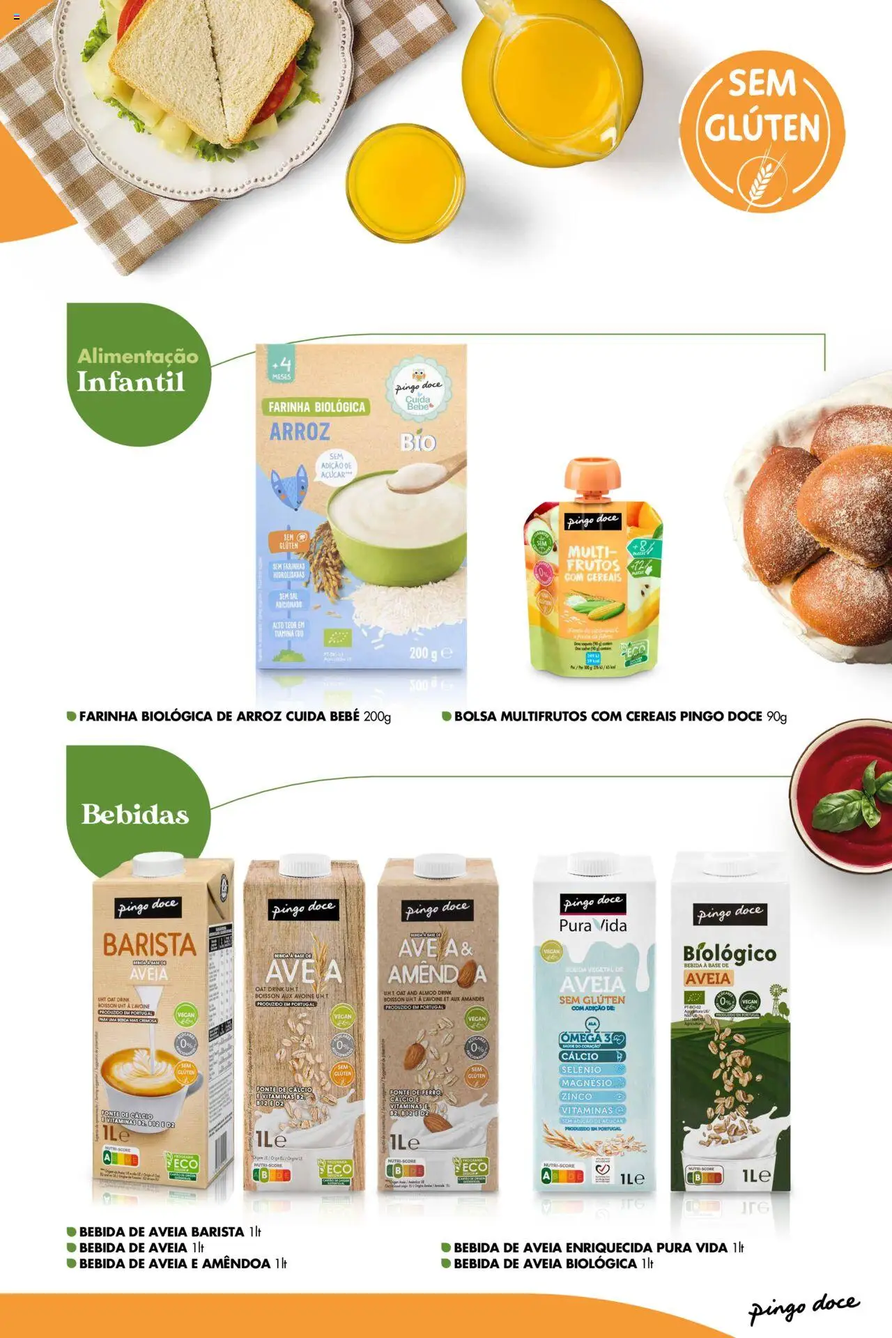 Pingo Doce Sem Glúten │ válido de 16.05.2024 | Página: 9 | Produtos: Aveia, Bolsa, Açúcar, Cereais
