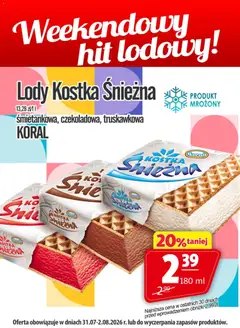Pogląd oferty "Prim Market promocja - Lody Kostka Śnieżna Koral" - ważna od 31.07.2026