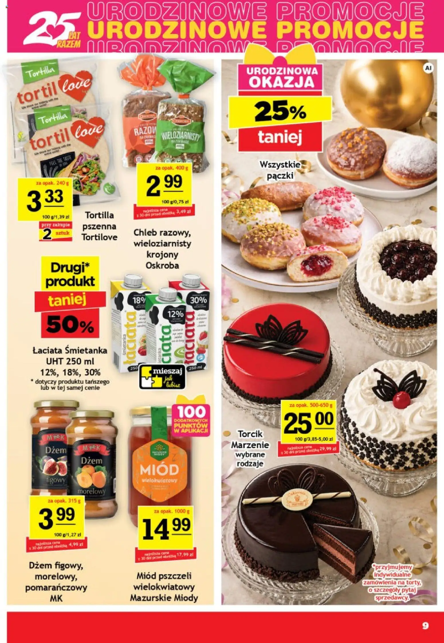 Gram Market gazetka od 02.09.2026 | Strona: 9 | Produkty: Miód, Tortilla, Dżem, Chleb