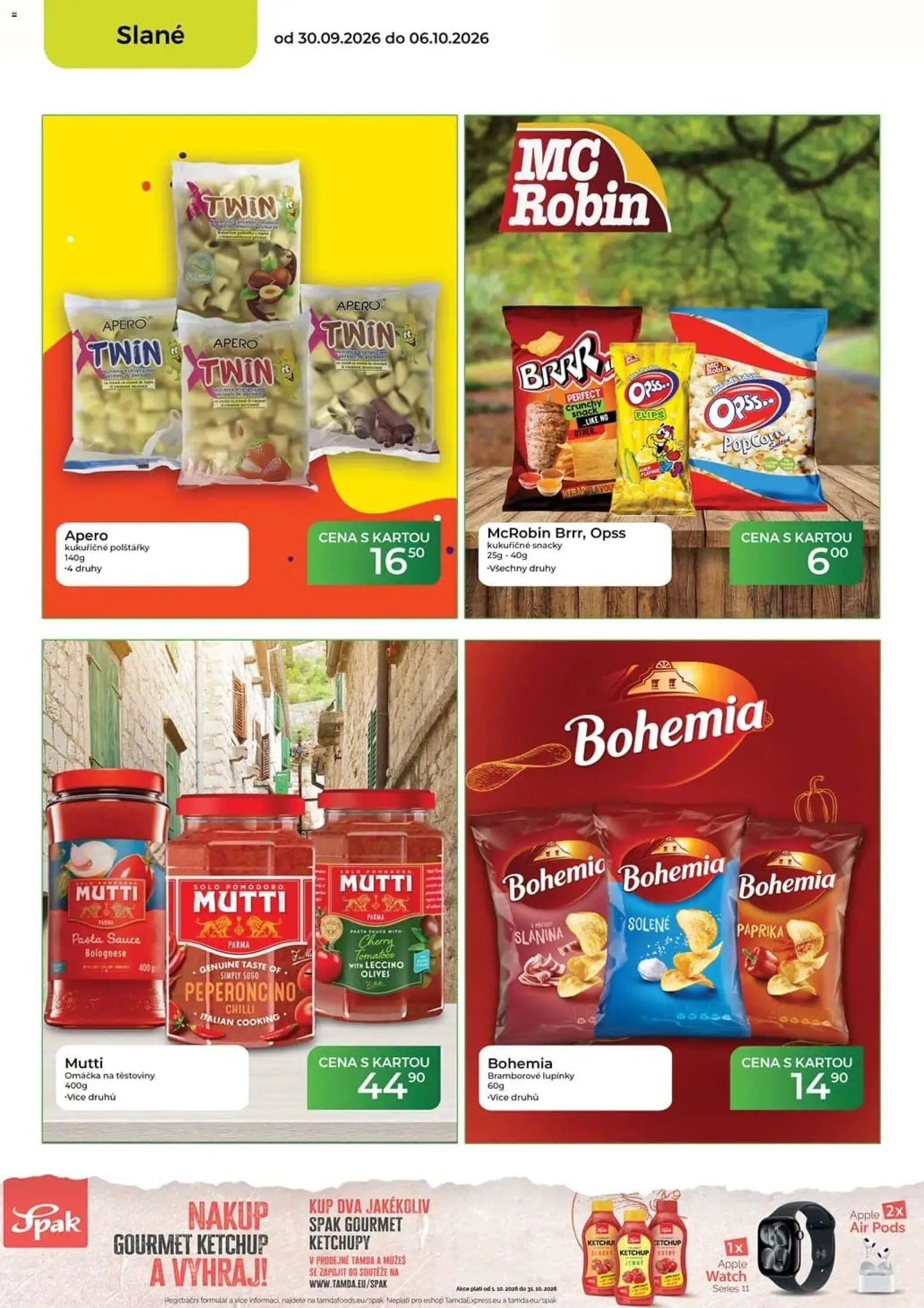 Tamda Foods leták od 30.09.2026 | Strana: 36 | Produkty: Gourmet, Těstoviny, Paprika, Snacky