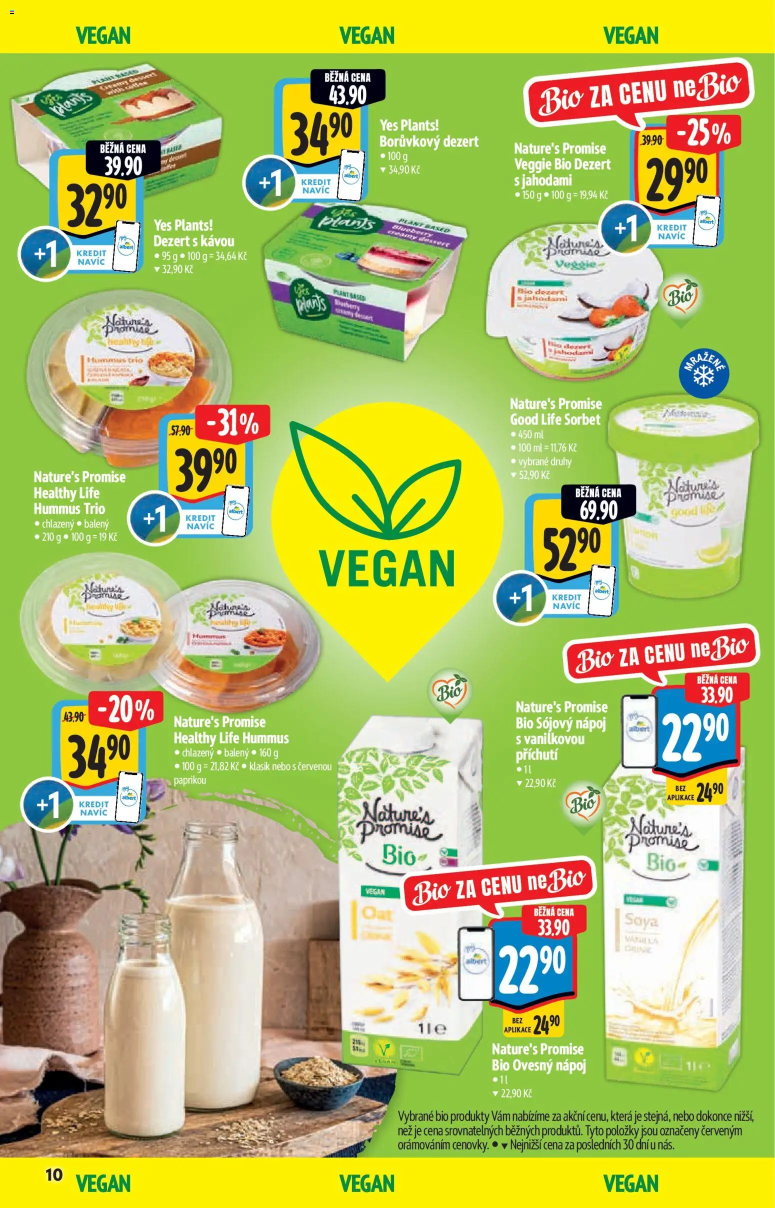 Albert katalog - Supermarket od 17.06.2026 | Strana: 10 | Produkty: Hummus, Ovesný nápoj, Sójový nápoj, Sorbet