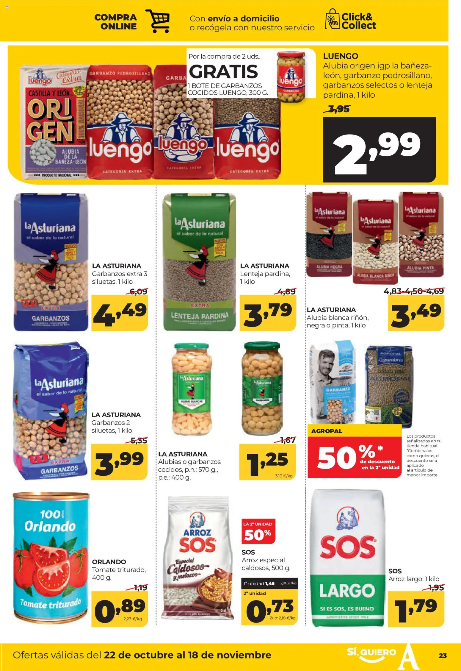 Alimerka folleto Castilla y León │ válido desde el 22/10/2026 | Página: 25 | Productos: Tomate, Arroz, Ropa, Tomate triturado