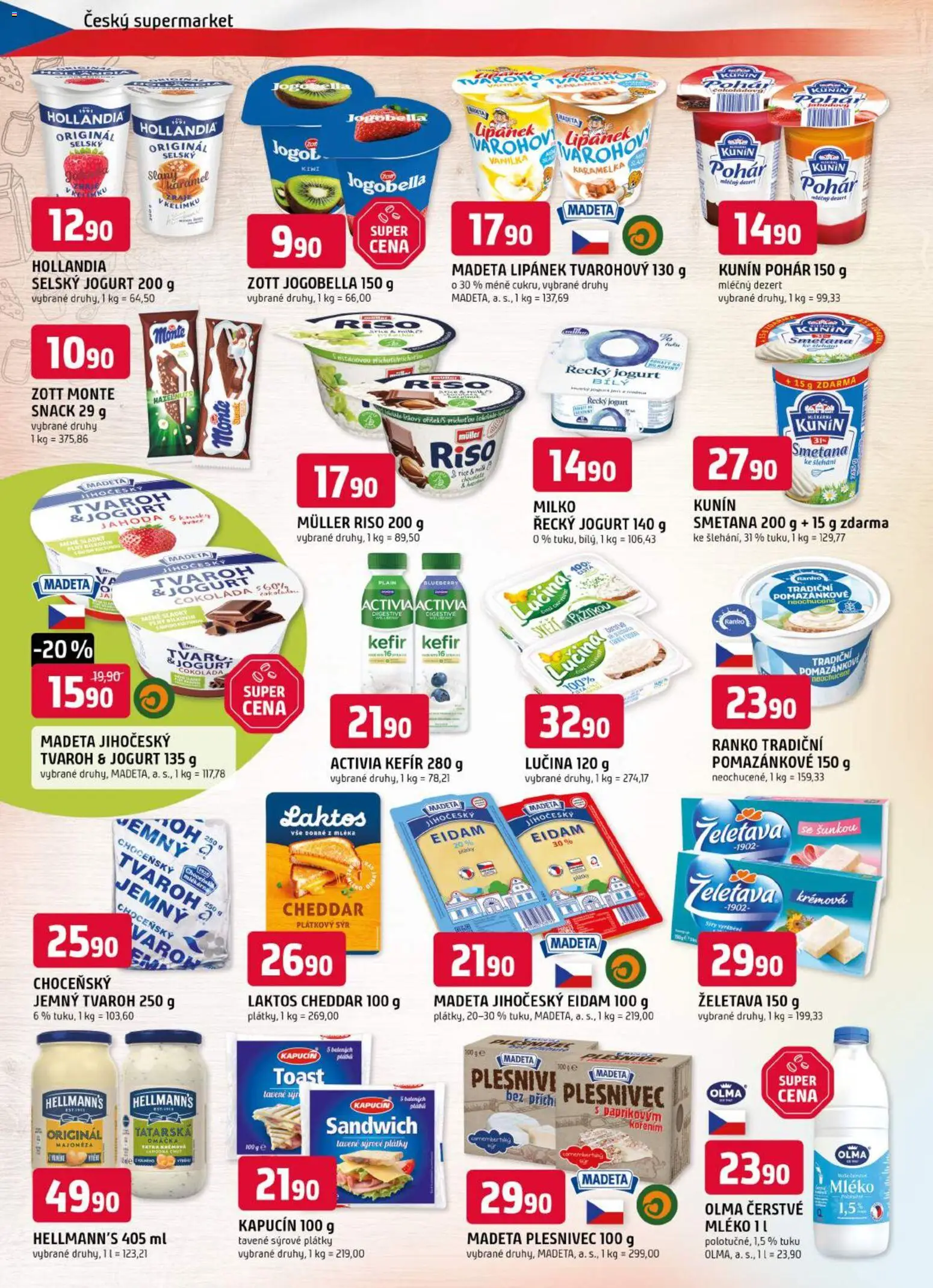 Trefa leták od 22.07.2026 | Strana: 4 | Produkty: Kefír, Mléko, Kiwi, Hellmann's