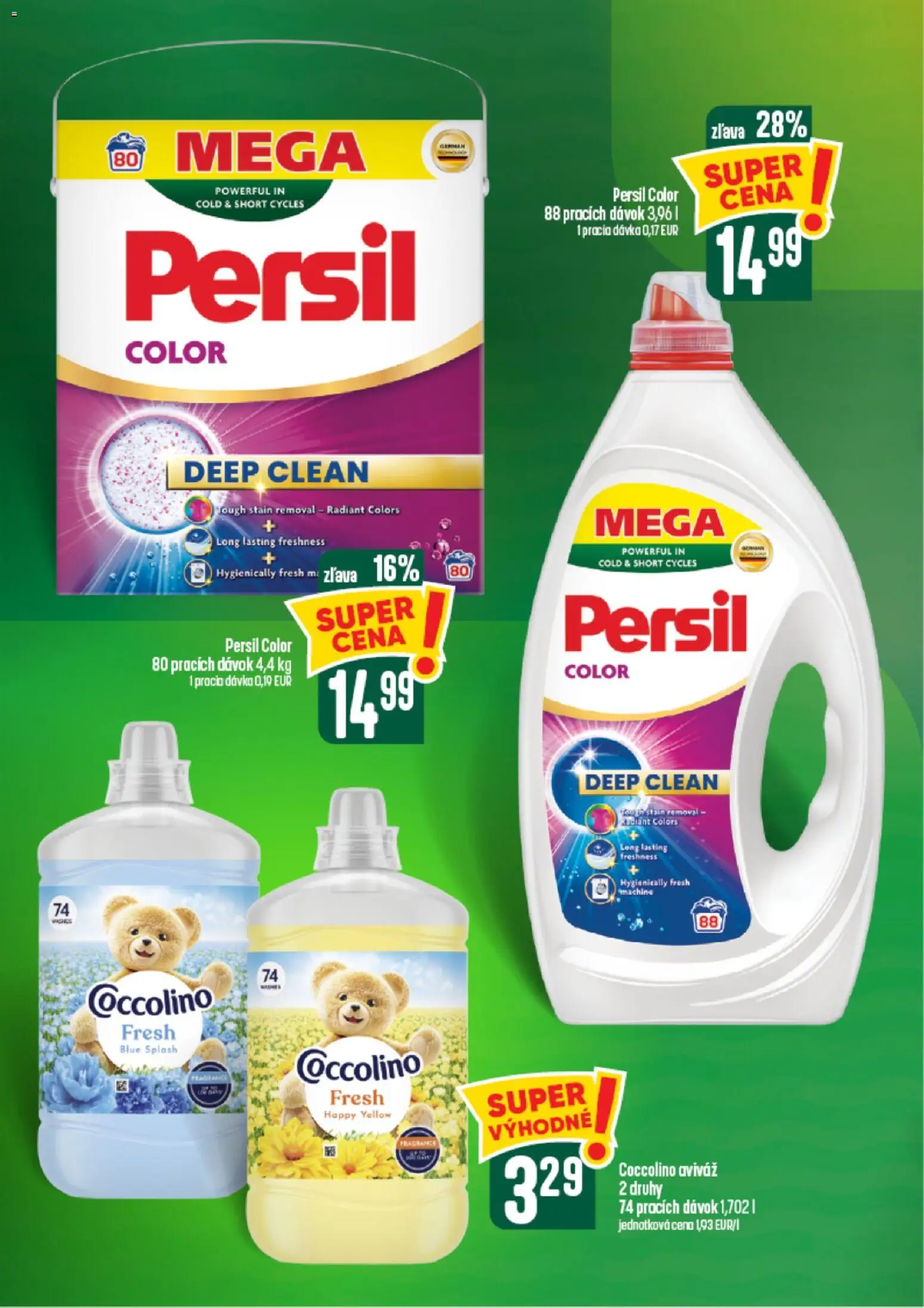 Nové COOP Jednota akcie – leták je platný od 26.08.2026 | Strana: 58 | Produkty: Persil, Aviváž, Coccolino