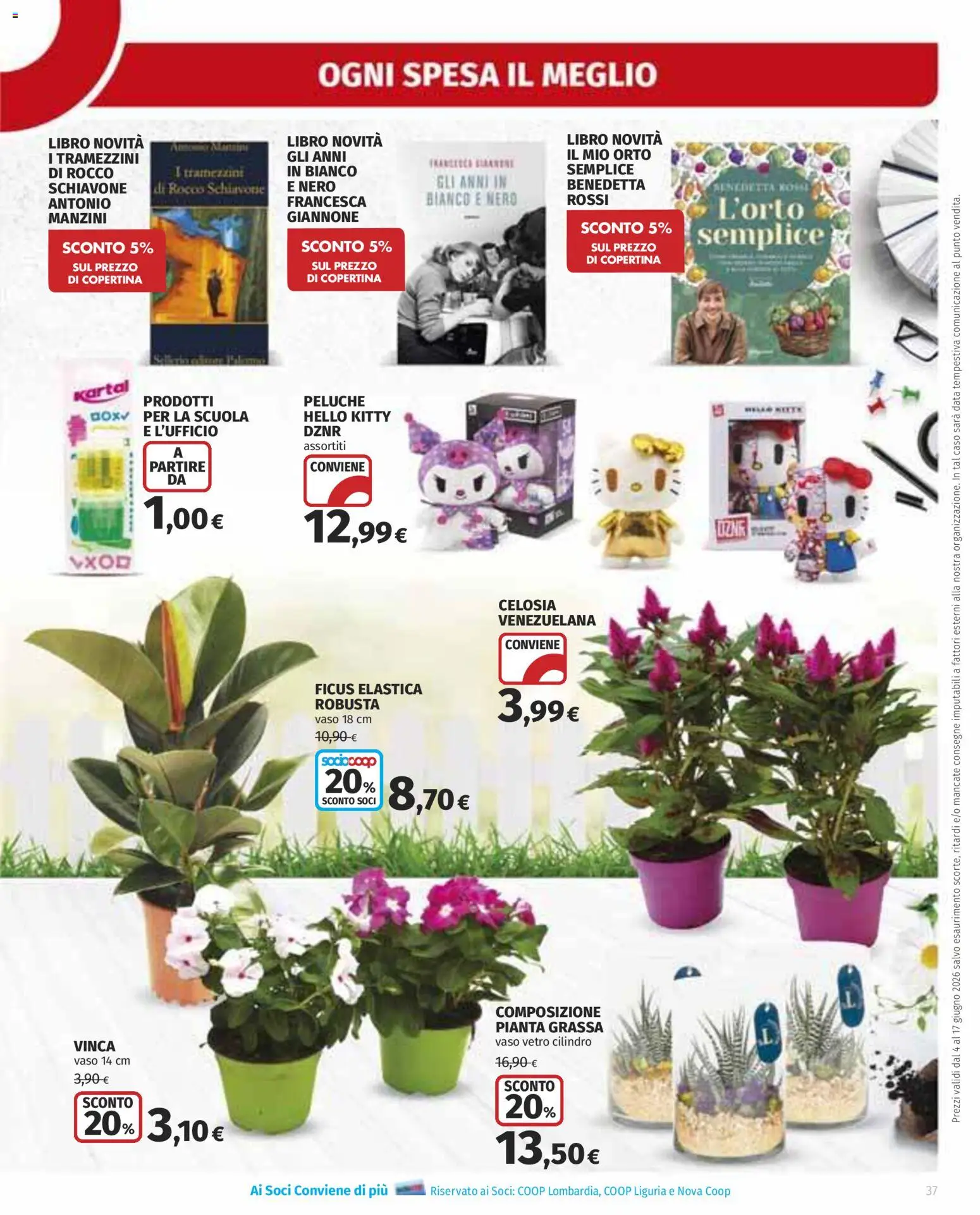 Volantino Ipercoop del 04.06.2026 | Pagina: 37 | Prodotti: Peluche, Data, Vaso