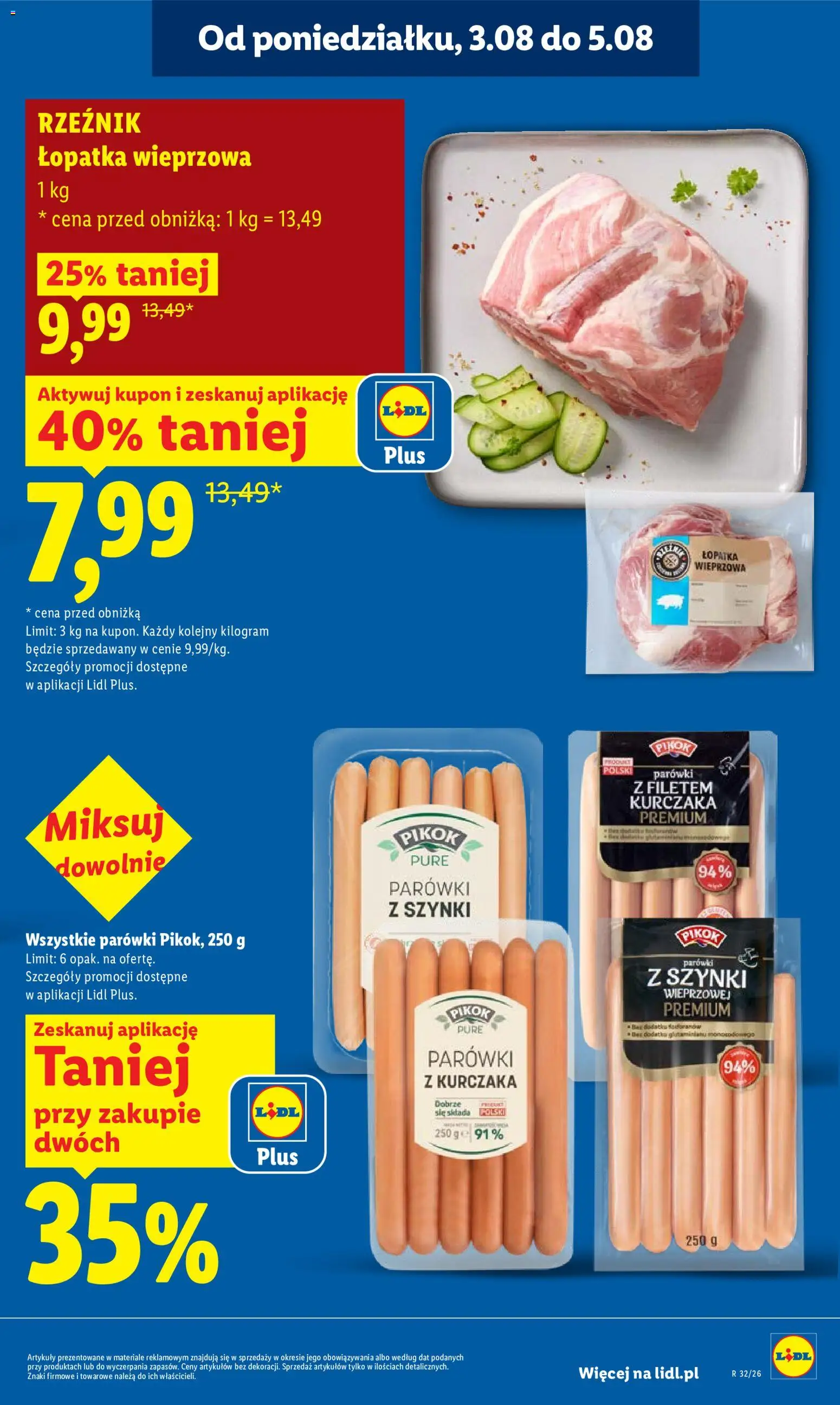 Lidl Polsko leták od 03.08.2026 | Strana: 11 | Produkty: Lopatka, Pikok