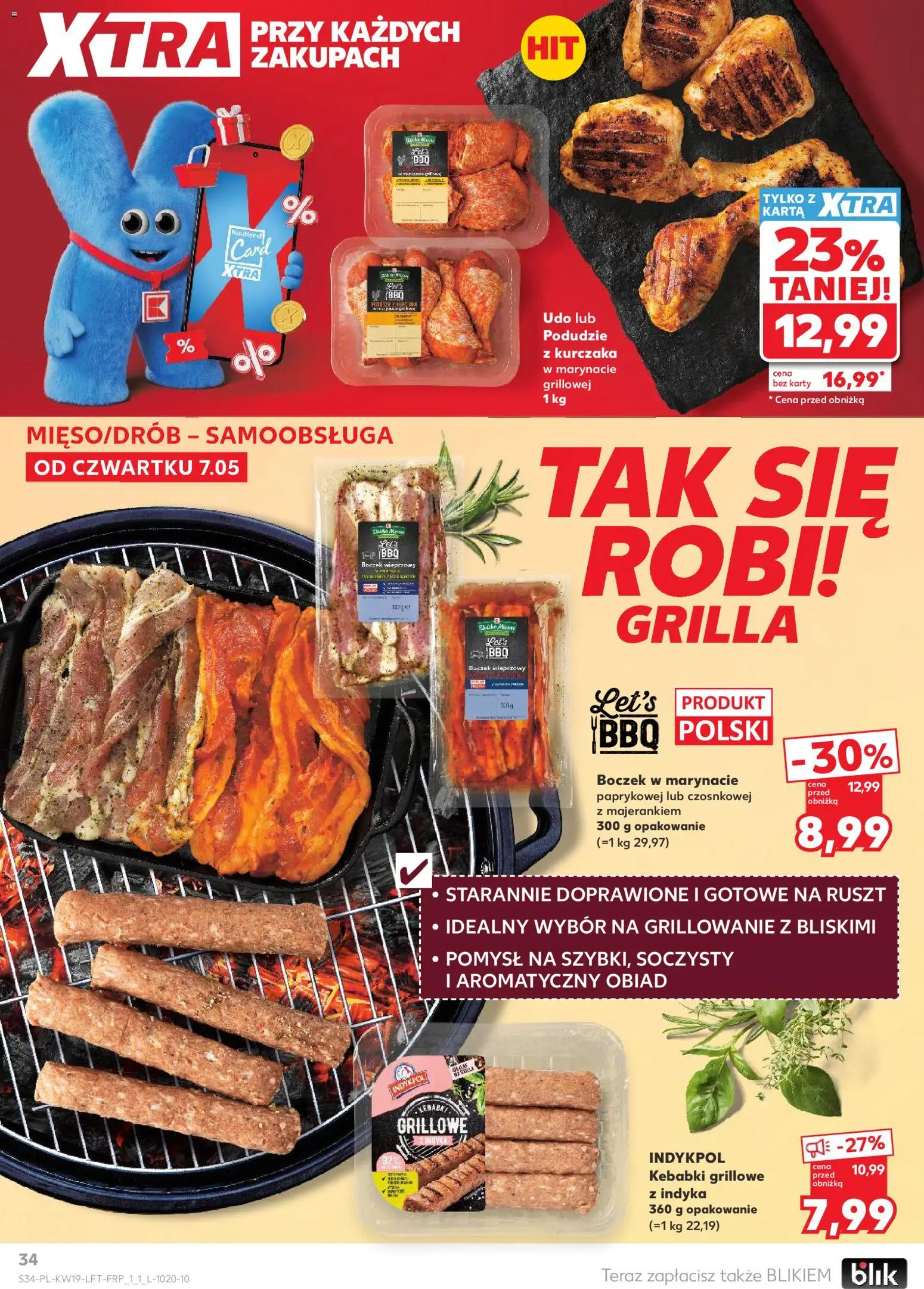 Kaufland gazetka od 07.05.2026 | Strona: 34 | Produkty: Karta, Boczek wieprzowy, Ruszt, Boczek