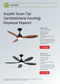 01 Temmuz 2026 tarihinden itibaren geçerli olan Arçelik kataloğu önizlemesi | Sayfa: 23 | Ürünler: Saat, Vantilatör