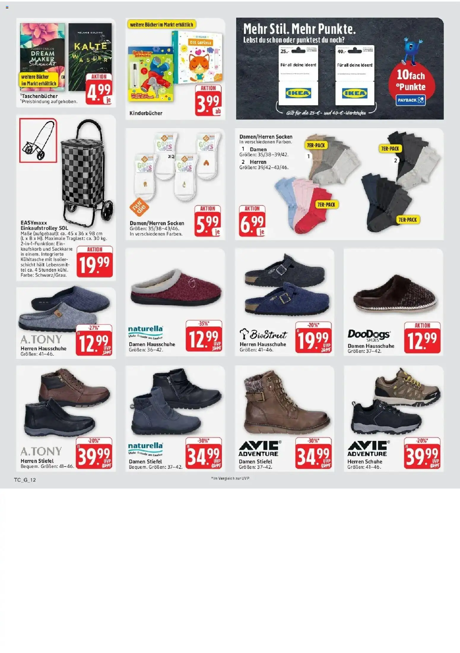 Edeka Prospekt Mainz-Weisenau (ab 31.08.2026) » Angebote Online | Seite: 83 | Produkte: Socken, Stiefel, Hausschuhe, Kühltasche
